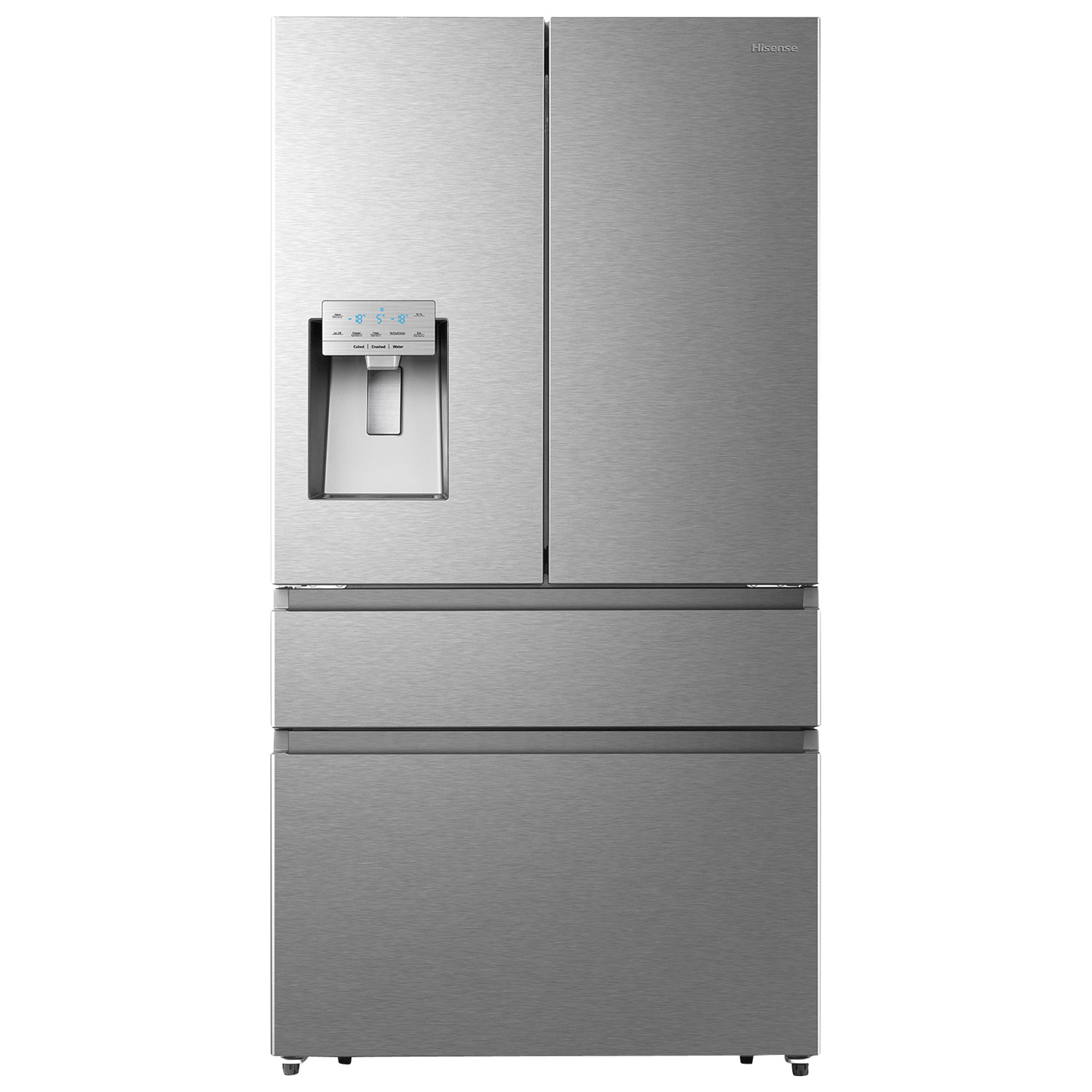 Hisense 36" 19.8 Cu.Ft. French Door Refrigerator w/ Water & Ice Dispenser (RF200D4CSE) -Titanium/Stainless