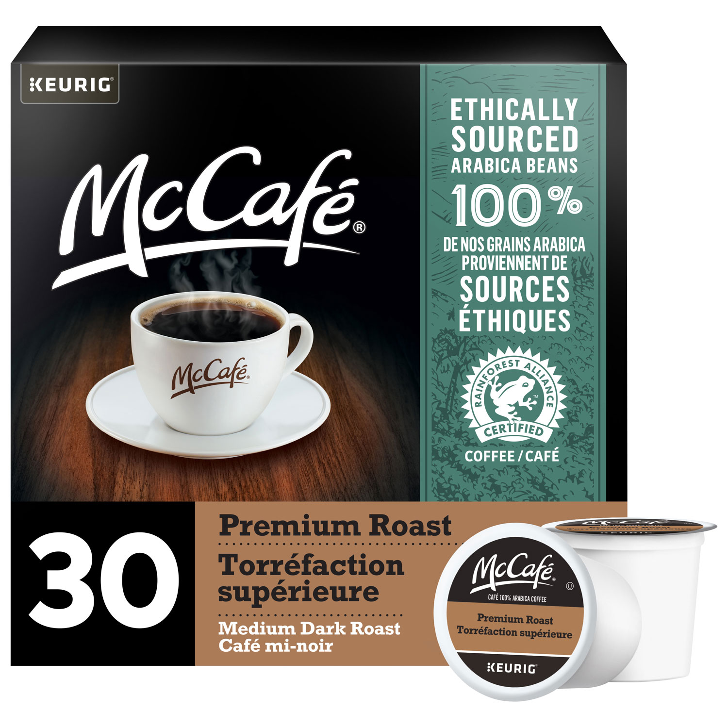 McCafé Medium/Dark Premium Roast K-Cup Pod - 30 Pack