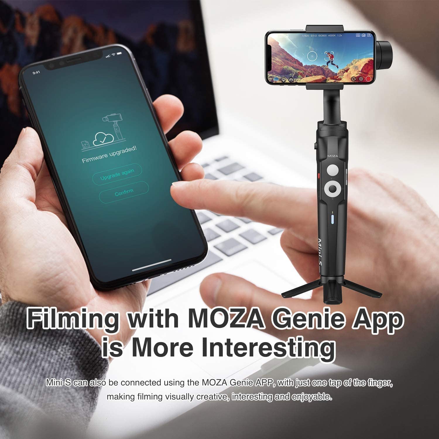 Open Box - MOZA Mini-S Essential Foldable Gimbal Stabilizer for Smartphone