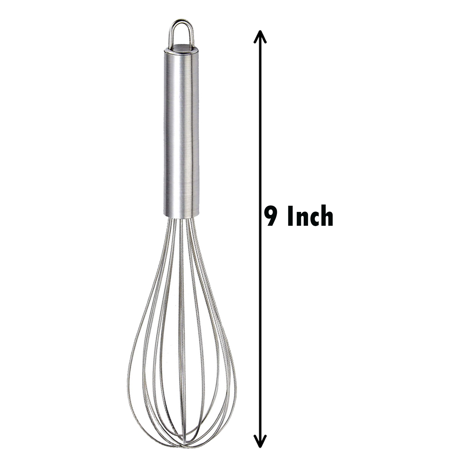 ISTAR Premium Multipurpose Hand Wire Whisk/Mixer Non-Slip Stainless Steel Egg Beater Milk Frother Kitchen Utensil with Hanging Hook