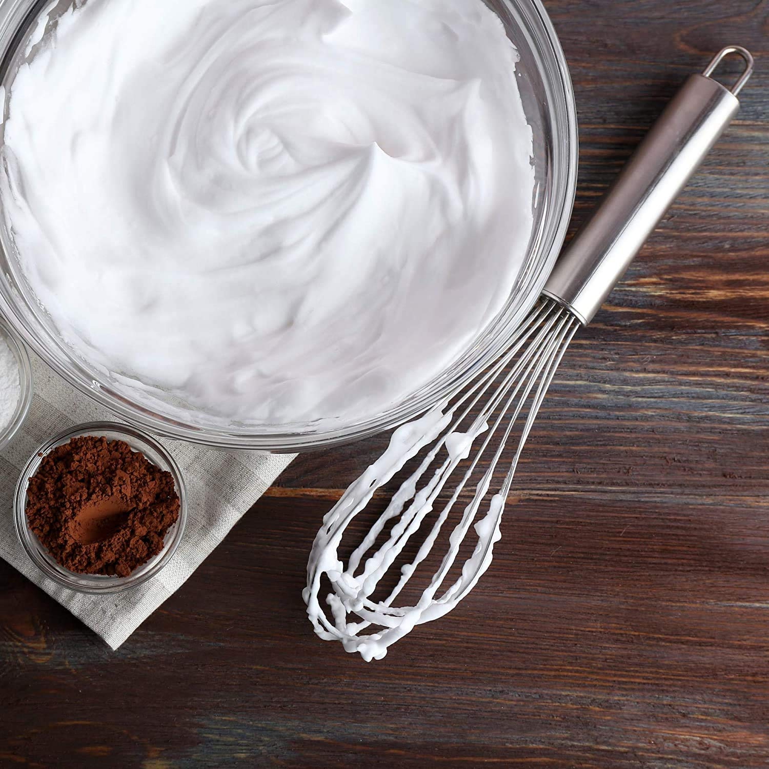 ISTAR Premium Multipurpose Hand Wire Whisk/Mixer Non-Slip Stainless Steel Egg Beater Milk Frother Kitchen Utensil with Hanging Hook