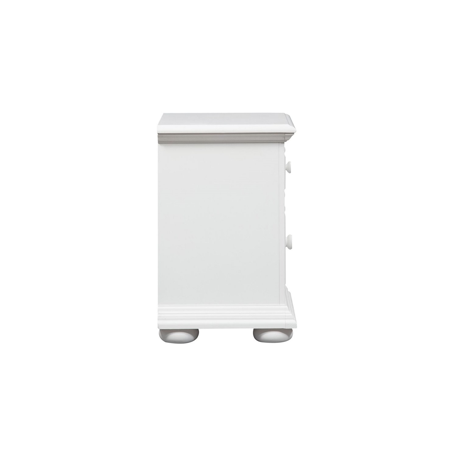 Bowery Hill 2 Drawer Nightstand in Oyster White
