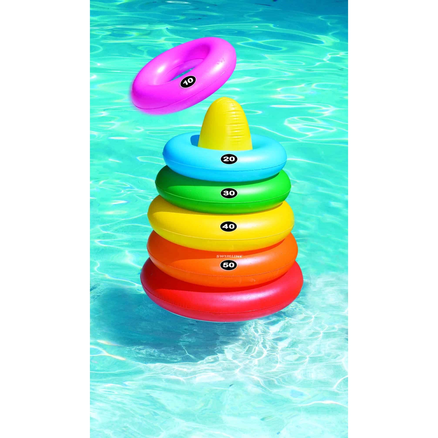 Inflatable Giant Ring Toss Target Swimming Pool Game - 54"