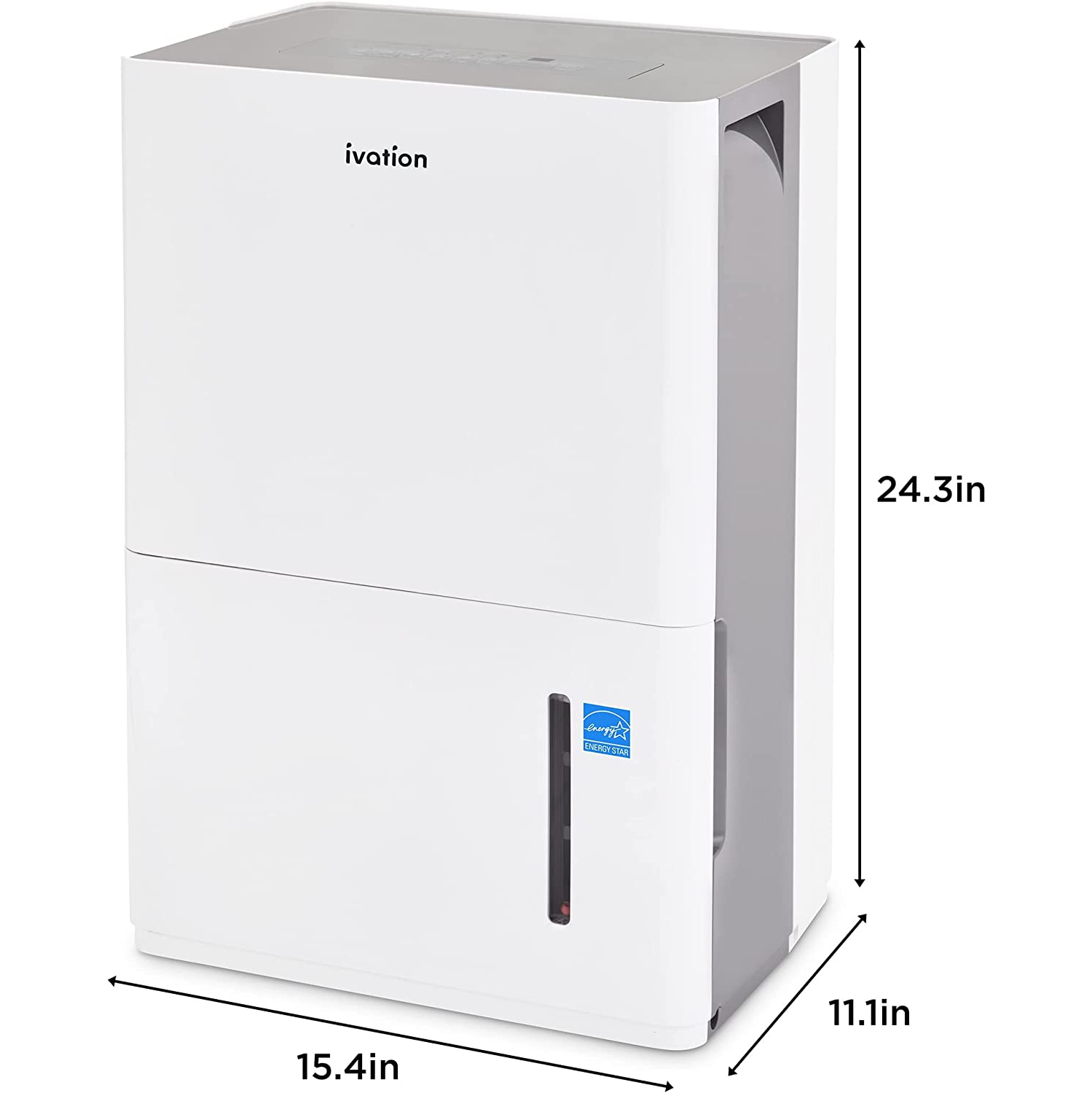 Ivation, 4,500 pi2 Déshumidificateur Energy Star avec pompe, compresseur à grande capacité pour les grandes pièces et les sous-sols avec raccord de