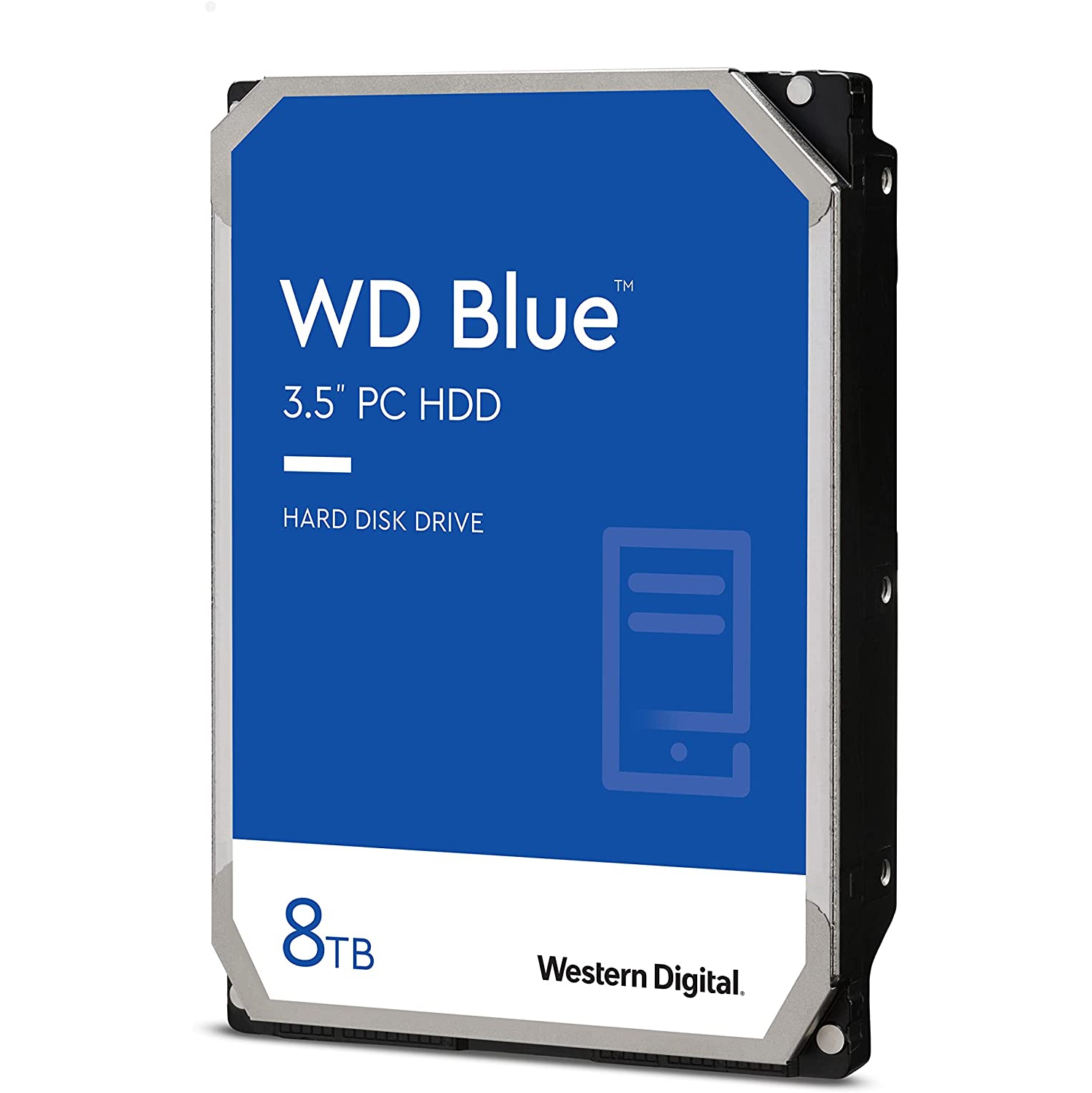Western Digital 8TB WD Blue PC Hard Drive HDD - 5640 RPM, SATA 6 Gb/s, 128 MB Cache, 3.5" (WD80EAZZ)