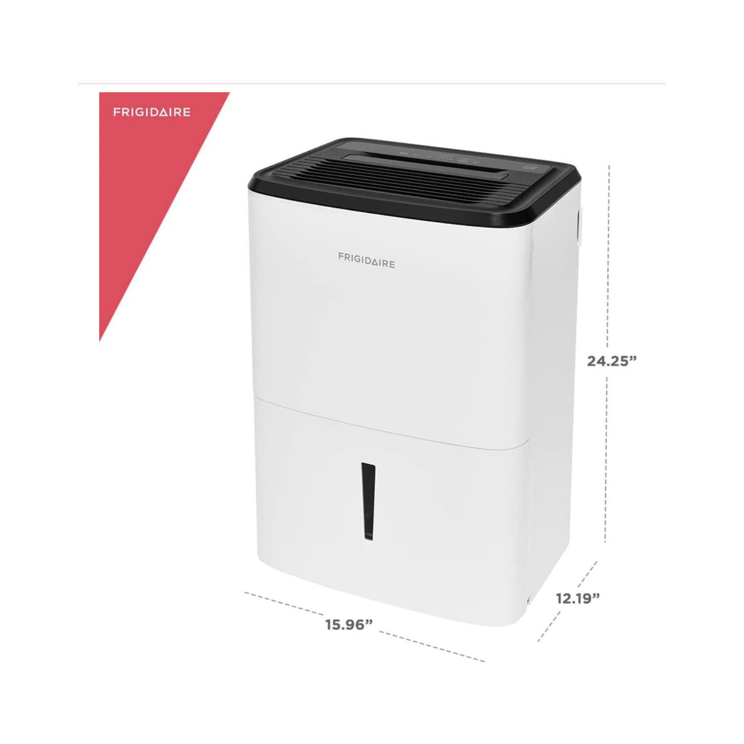 Frigidaire 35 pt. Déshumidificateur, humidité modérée avec filtre lavable facile à nettoyer et contrôle d'humidité personnalisé pour un confort