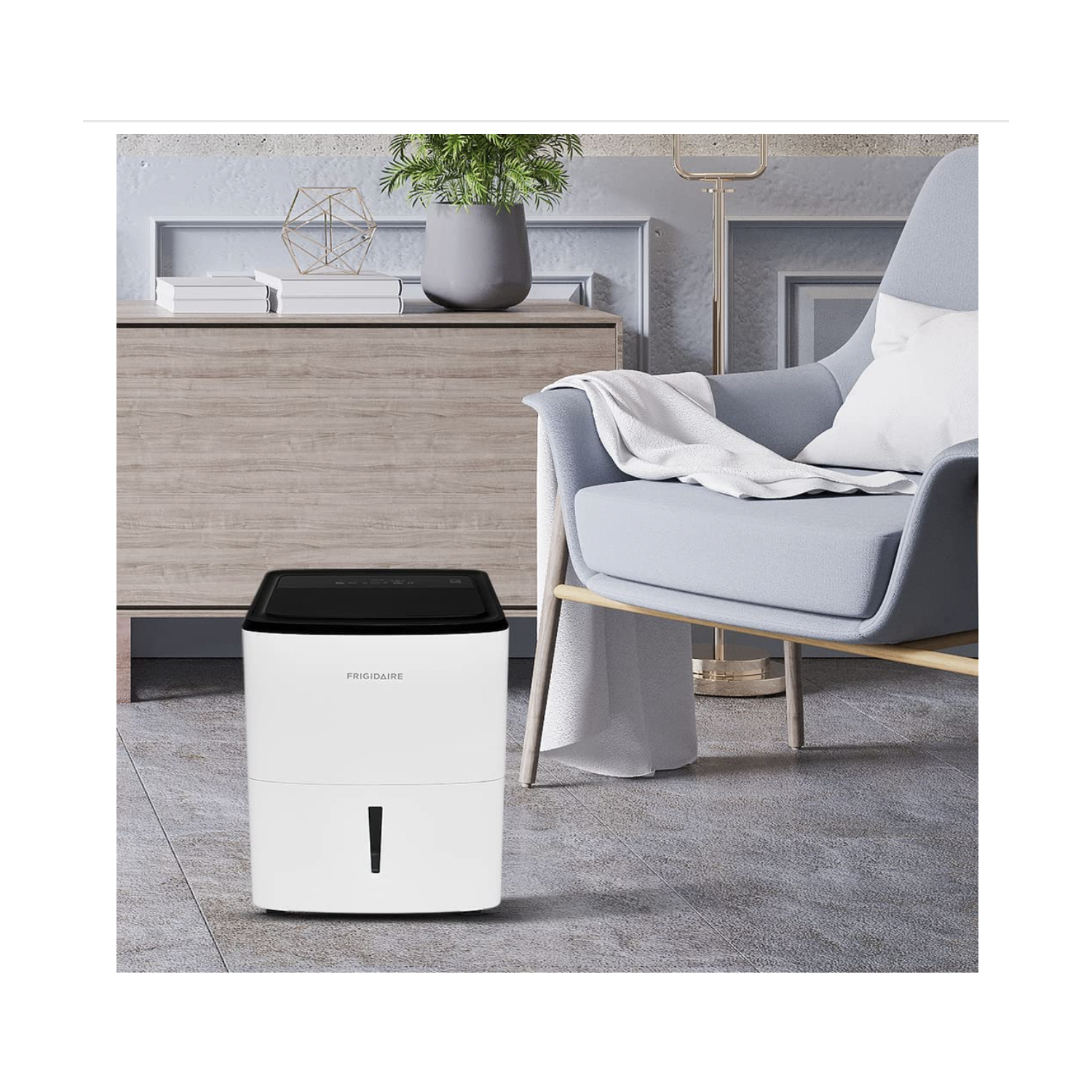 Frigidaire 22 pt. Dehumidifier, Low Humidity with a Easy-to-Clean Washable Filter and Custom Humidity Control for maximized comfort, in White -