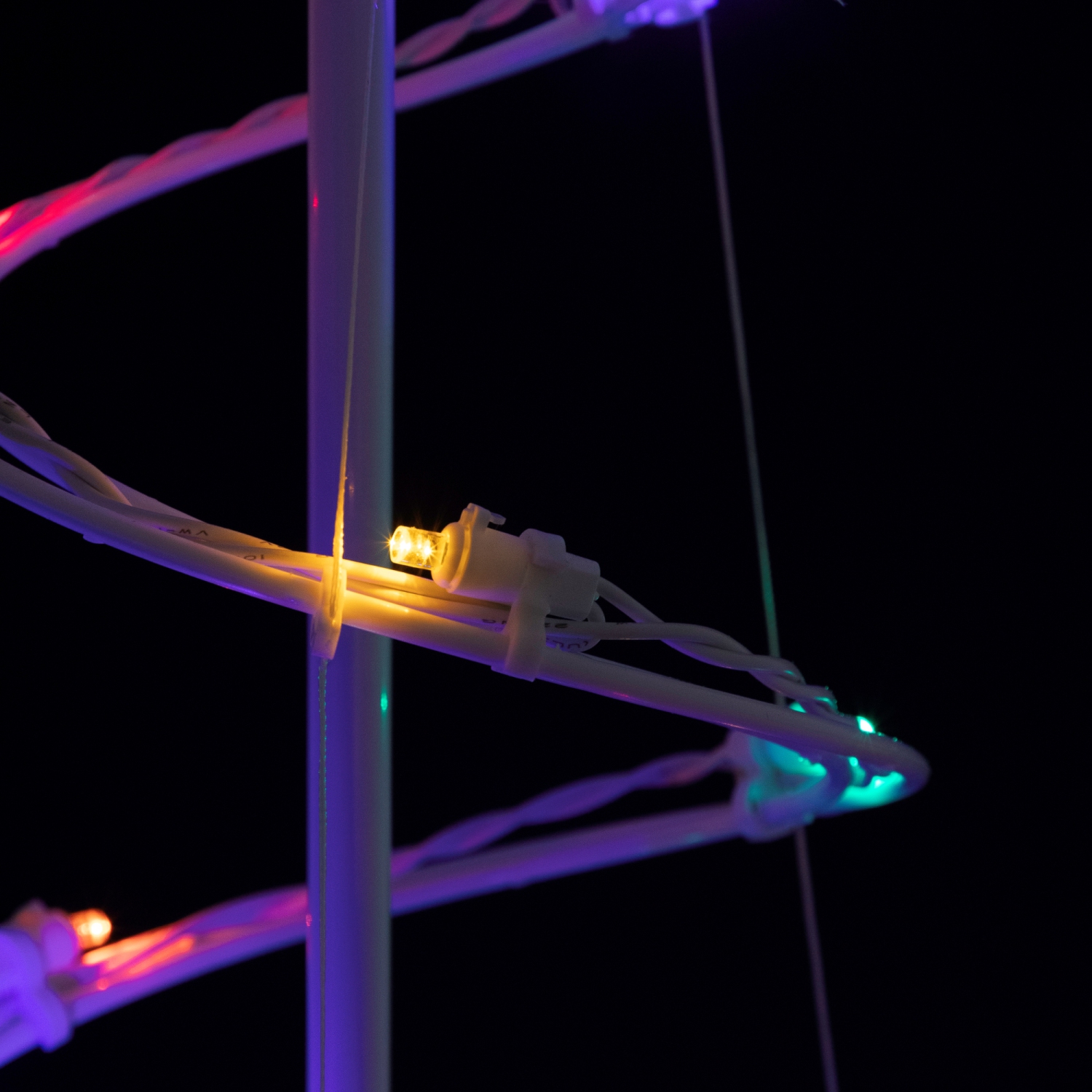 6ft LED Lighted Spiral Cone Tree Outdoor Christmas Decoration, Multi Lights