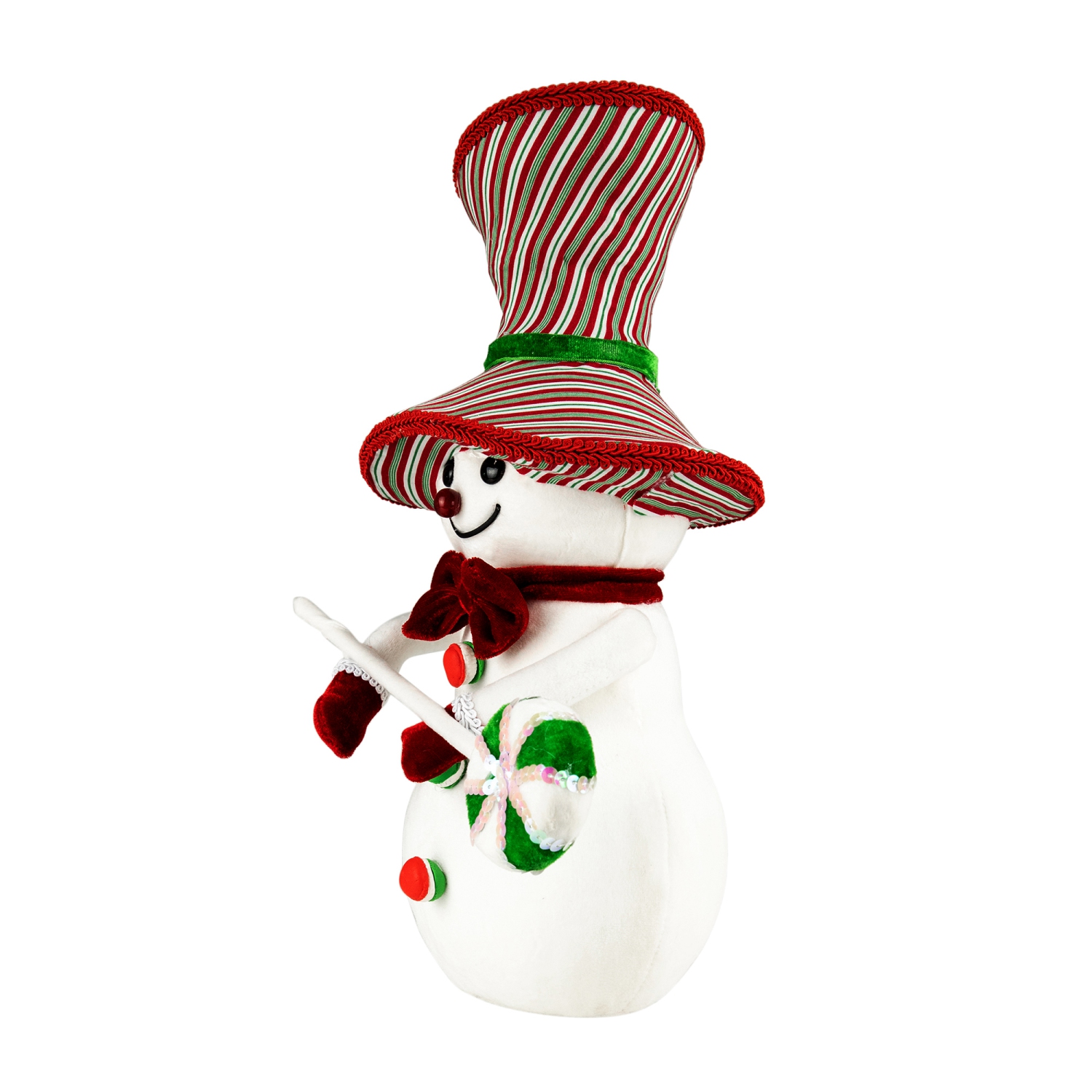 15" Snowman with Lollipop Christmas Decoration