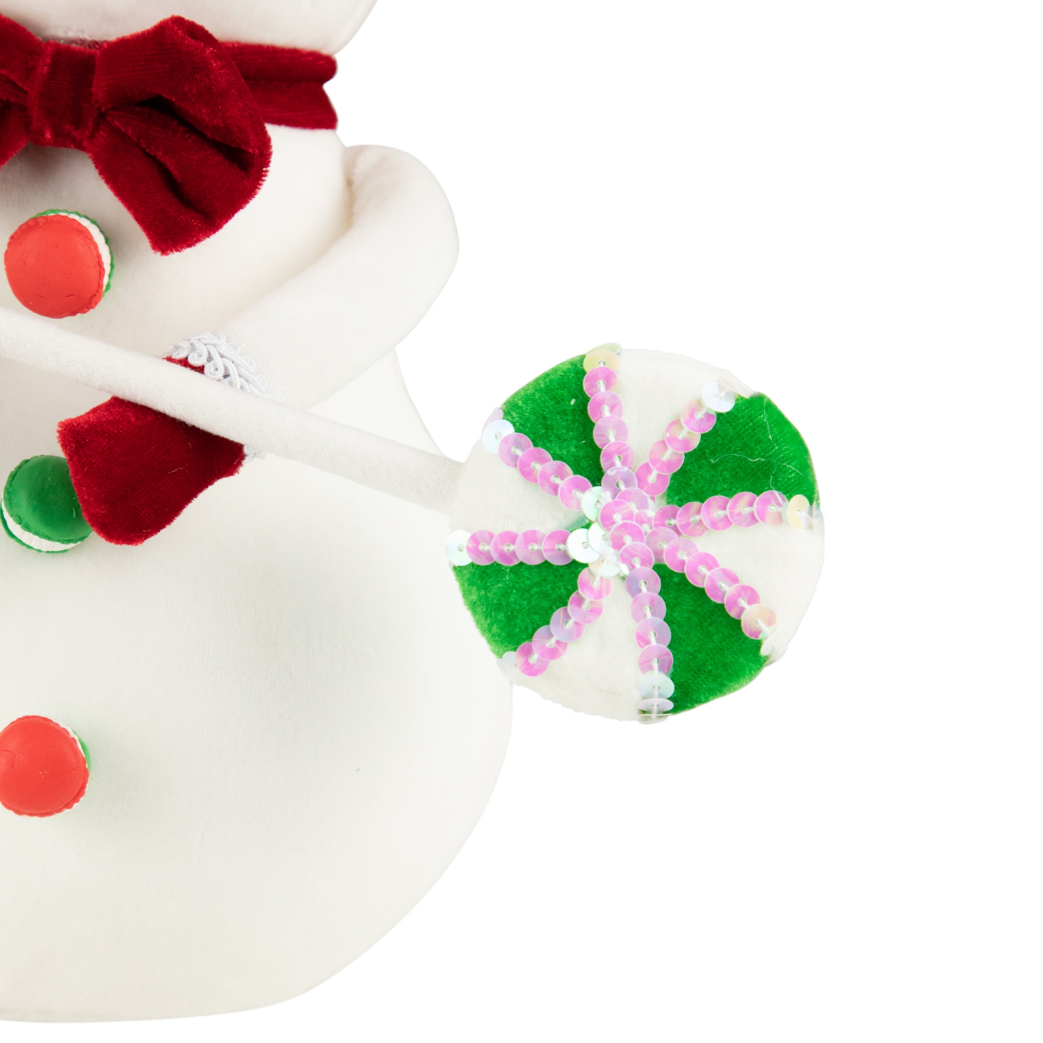 15" Snowman with Lollipop Christmas Decoration