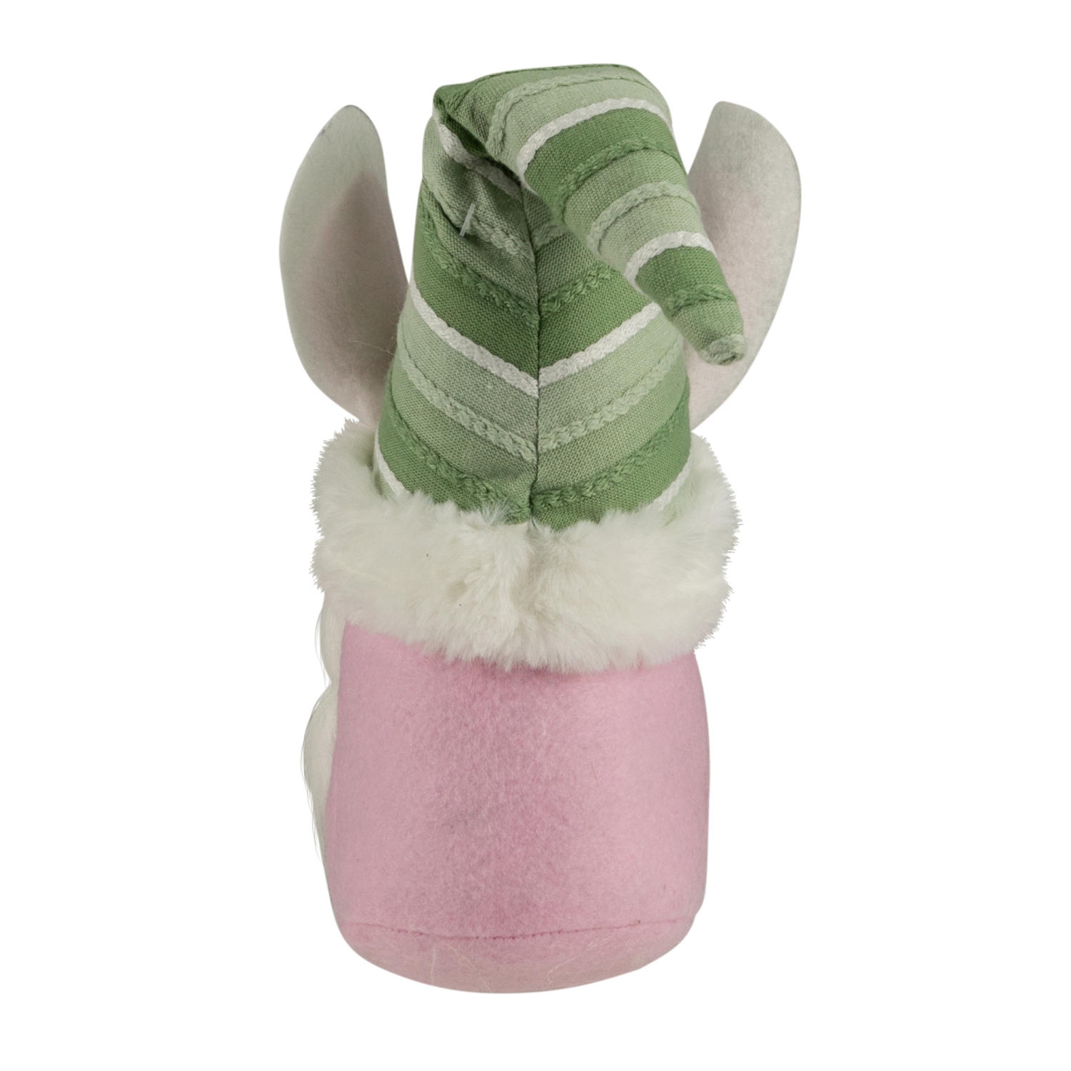 13" Pink and Green Girl Easter Bunny Gnome