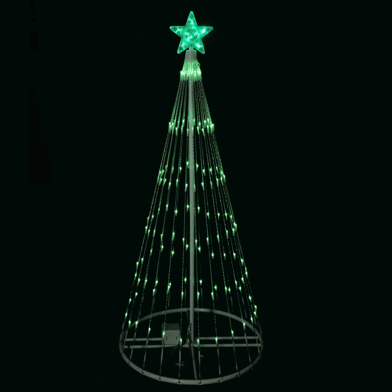 4' Green LED Lighted Christmas Tree Show Cone Outdoor Decoration