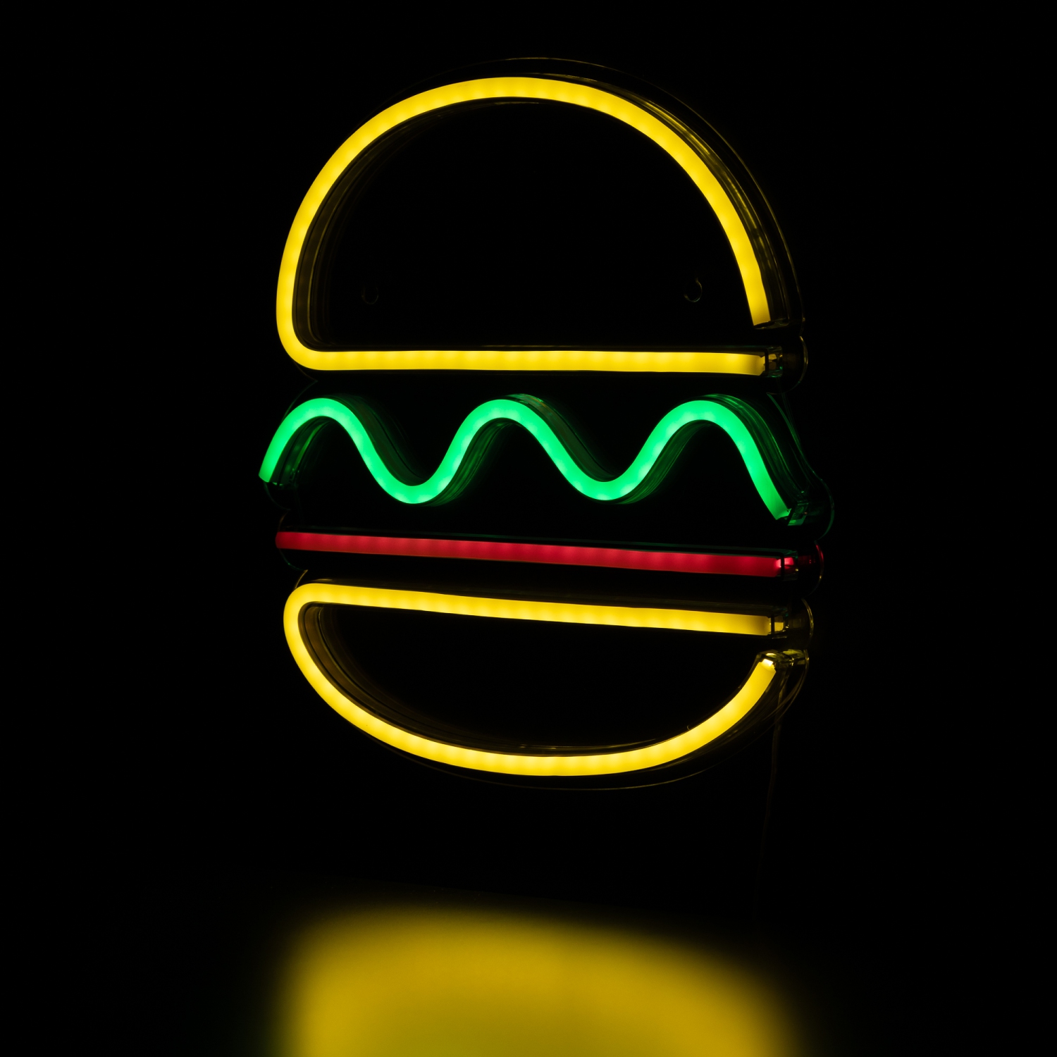 LED Hamburger NEON Lighted Wall Art - 11.75"