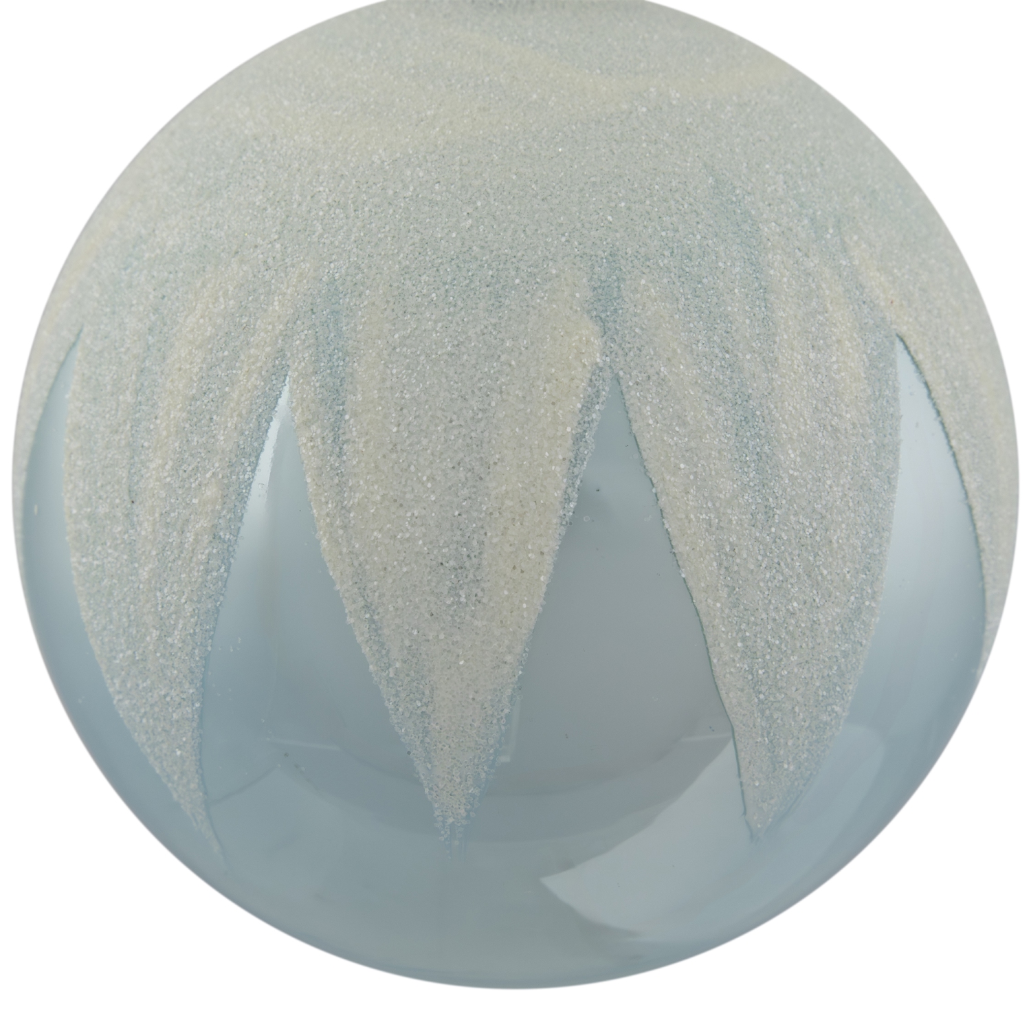 4" Blue and White Glass Ball Christmas Ornaments