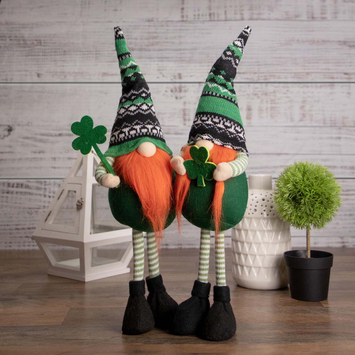 19" Green Leprechaun Boy St Patrick's Day Gnome