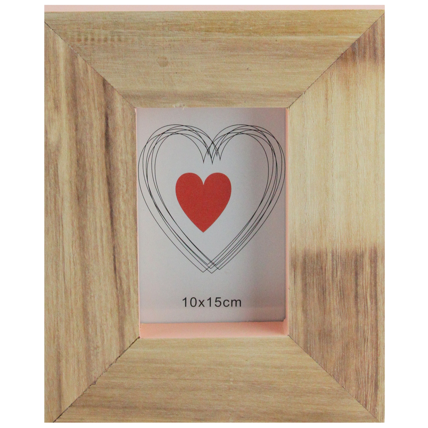 Cadre photo rectangulaire en bois - pour une photo de 5,5 x 3,5 po - 10 po