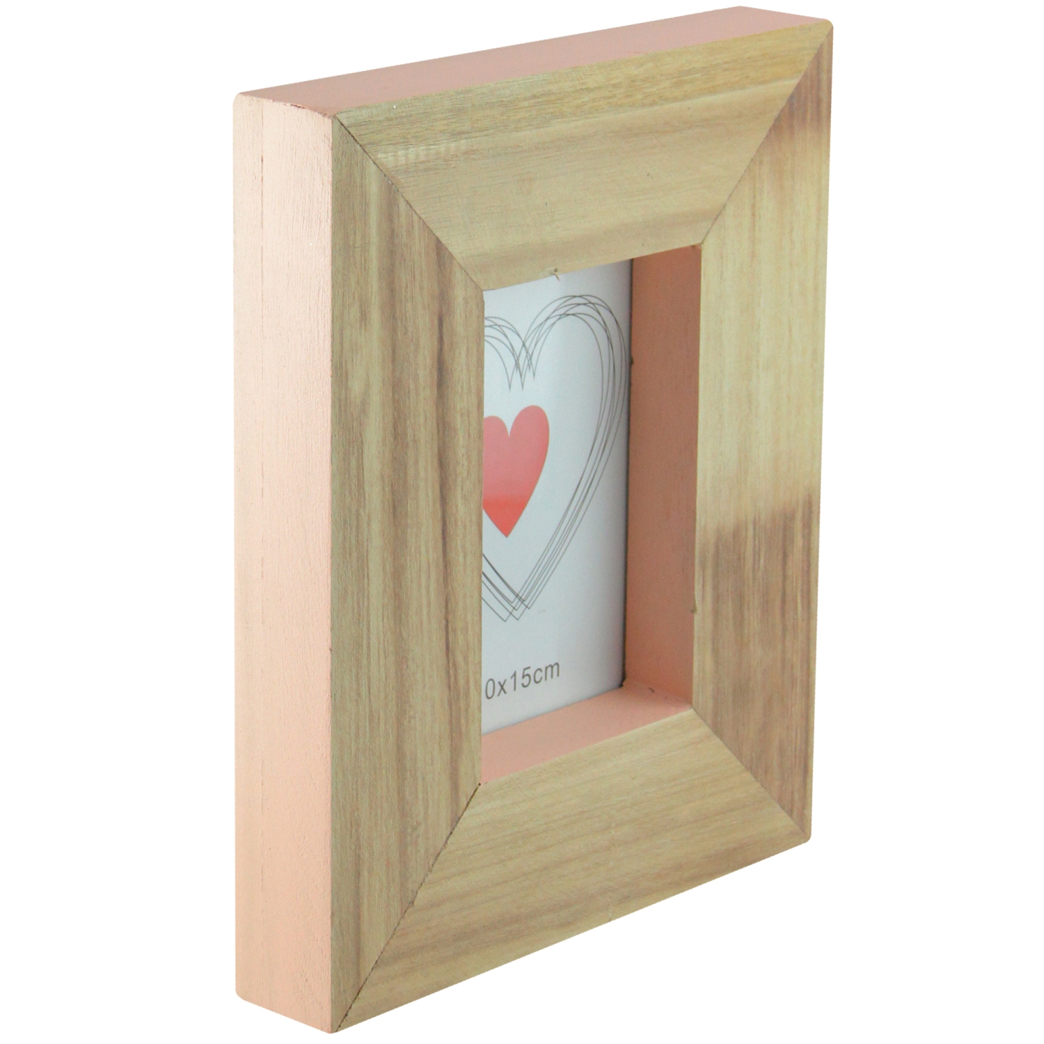 Cadre photo rectangulaire en bois - pour une photo de 5,5 x 3,5 po - 10 po
