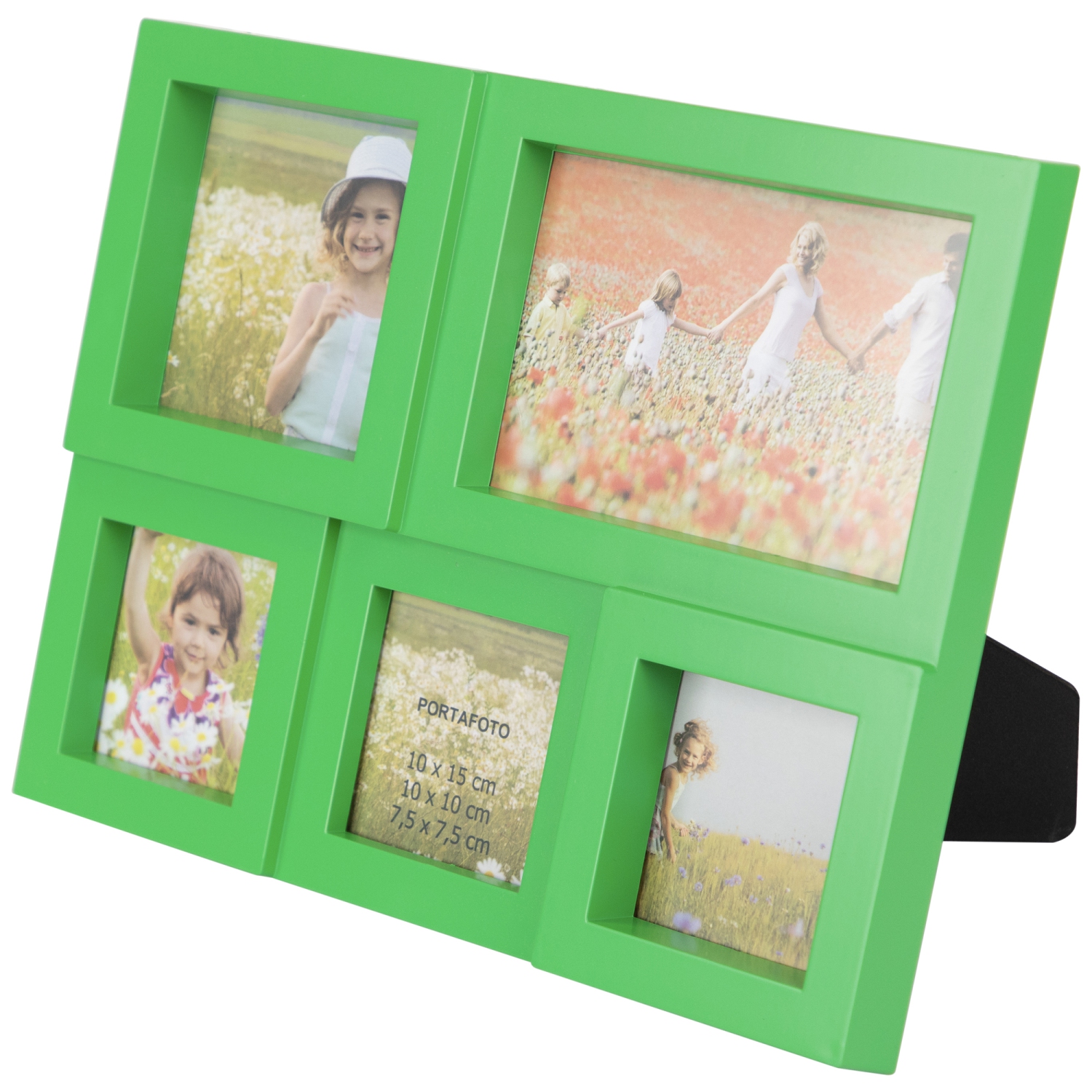 Cadre photo à collage à plusieurs tailles en forme de Puzzled - 11,5 po - Vert