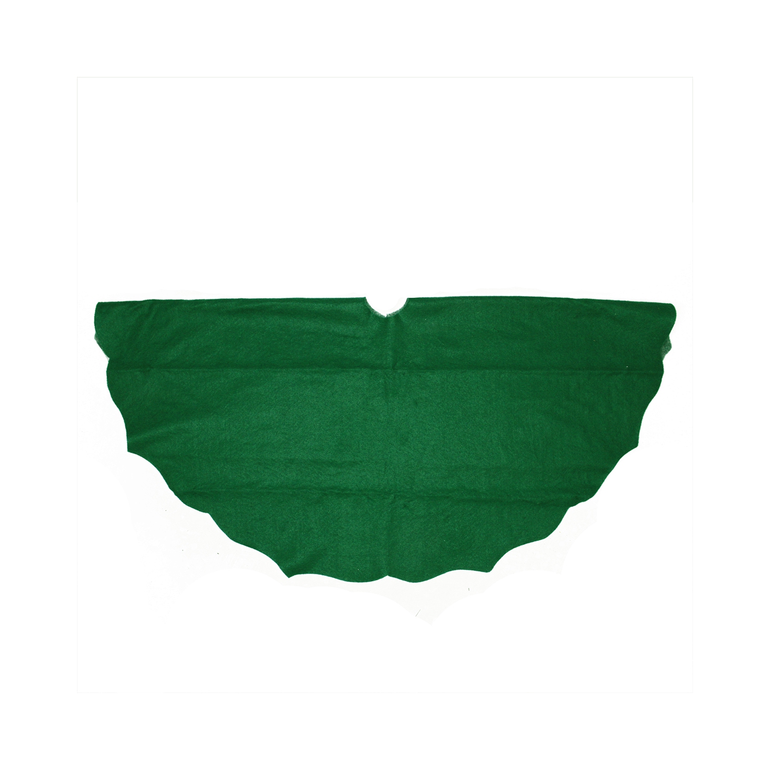 Tapis d'arbre de Noël à bord festonné Cardinal Green Traditions, 48 po