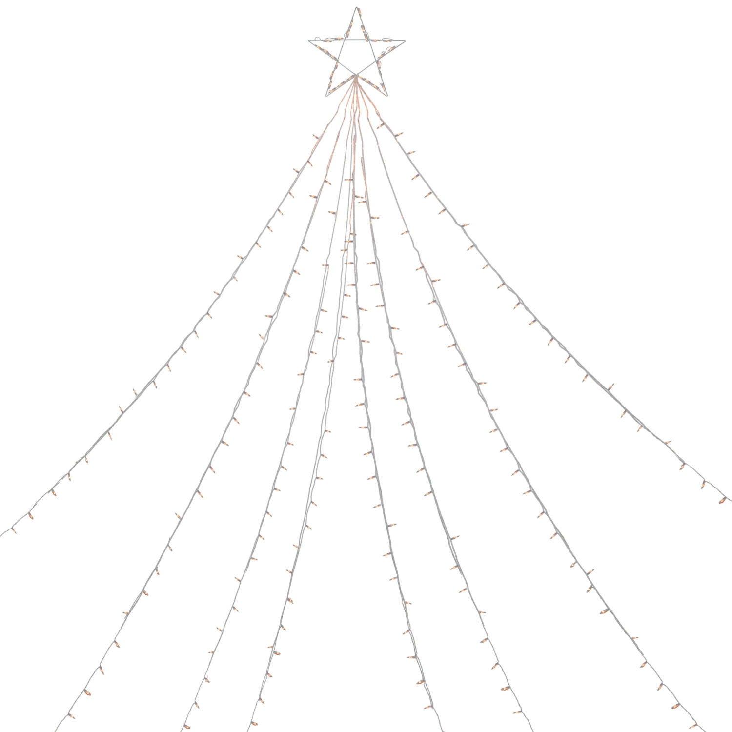 12' Clear Lighted Christmas Display Tree Outdoor Decor