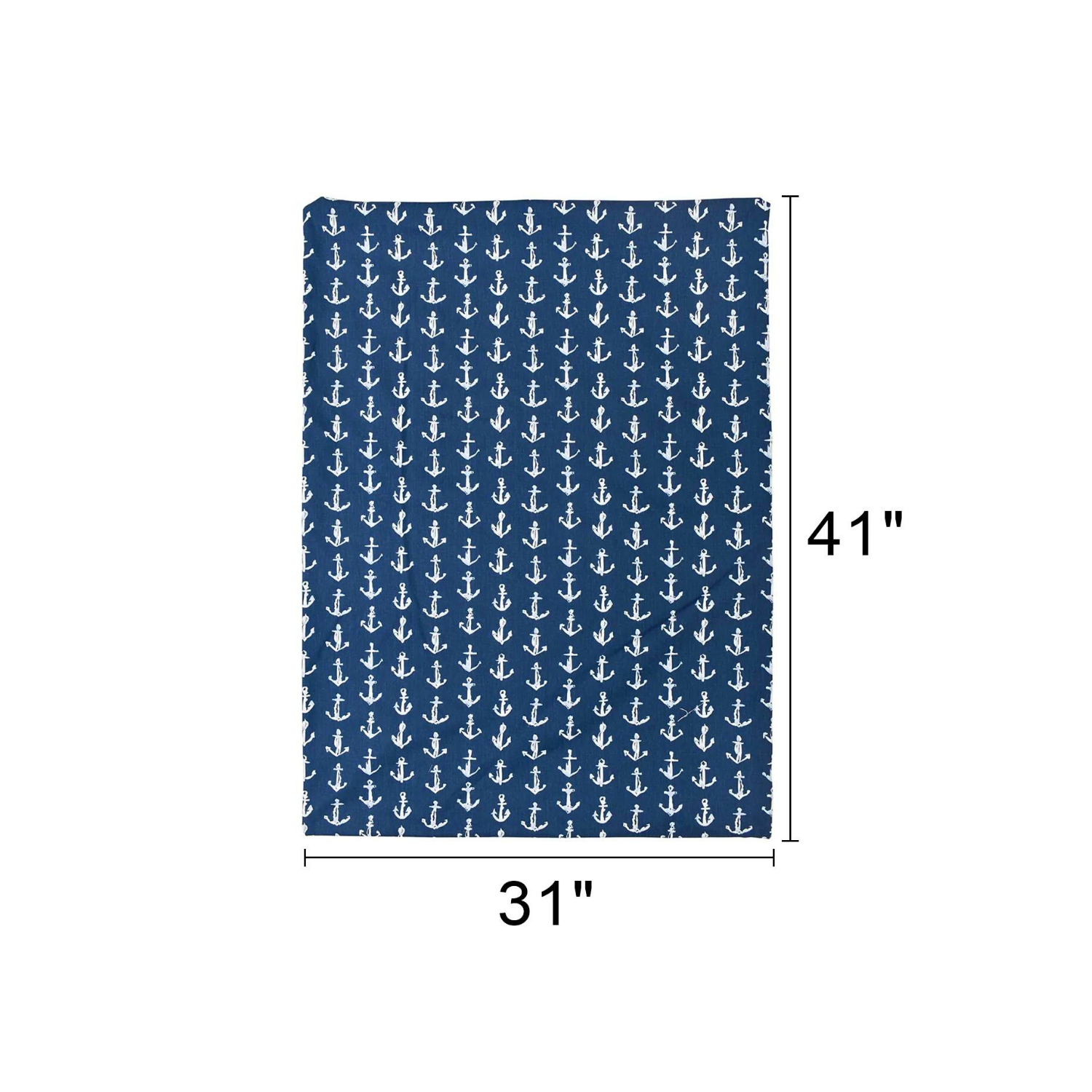 Blue Anchor Baby Bedding with Matching Feeding Pillow