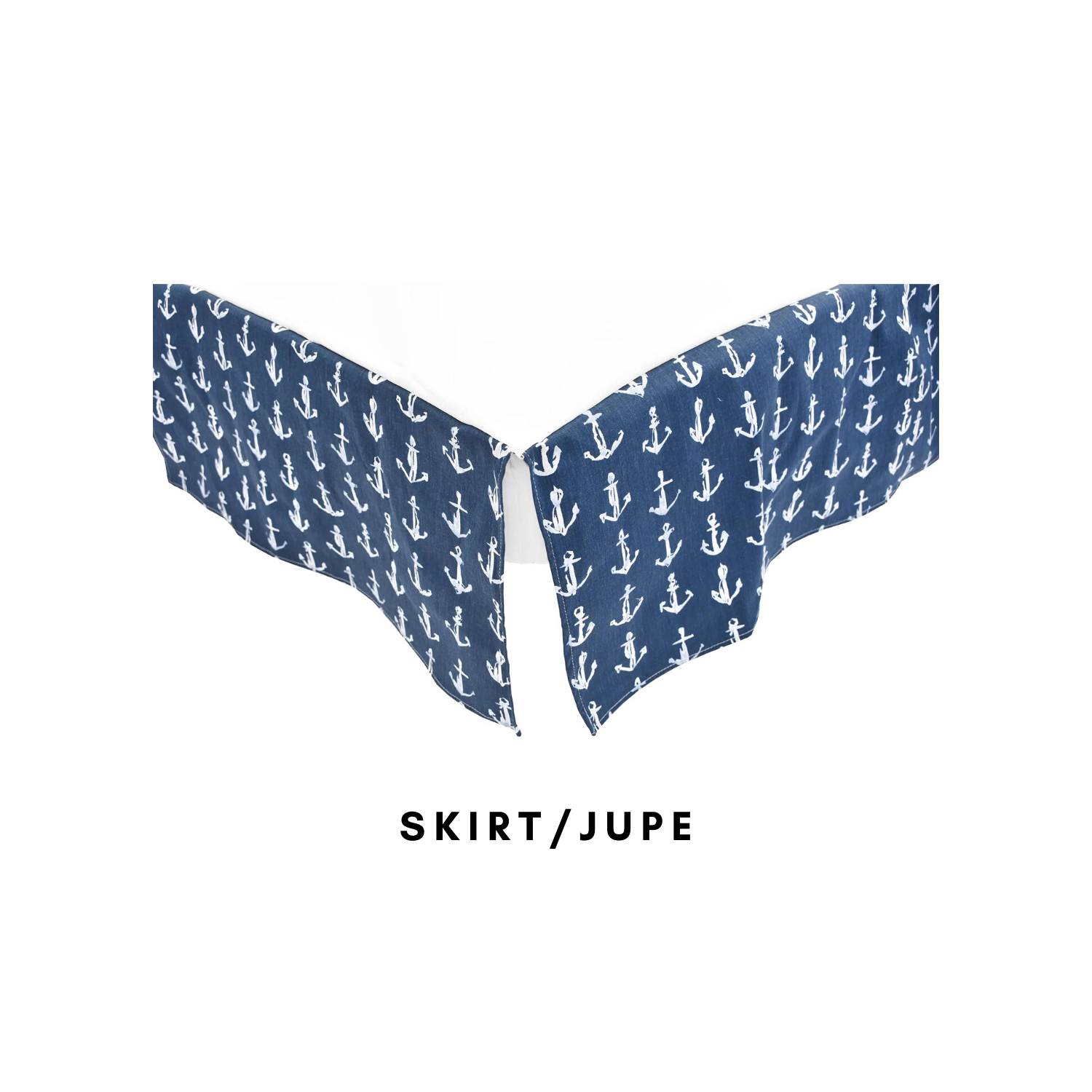 Blue Anchor Baby Bedding with Matching Feeding Pillow