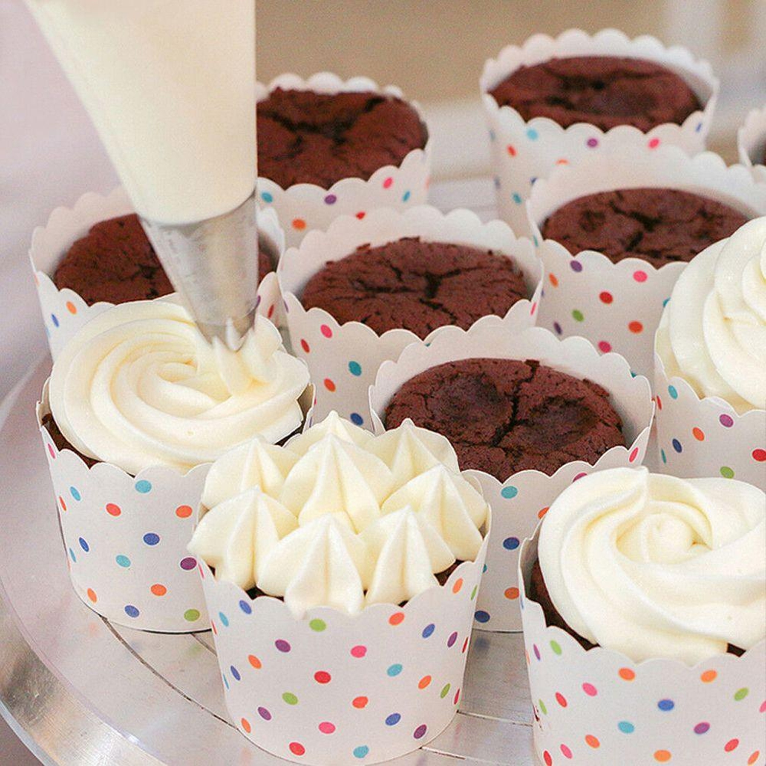 ISTAR 100 pièces en plastique jetable sac à pâtisserie glaçage tuyauterie gâteau Cupcake décoration sacs bricolage décor ensemble d'outils Dessert