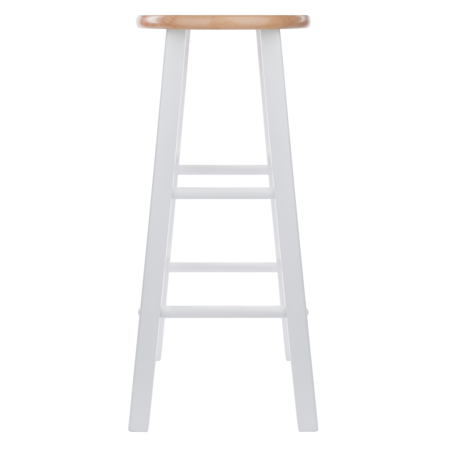 Ensemble de 2 tabourets de bar Element, naturel et blanc
