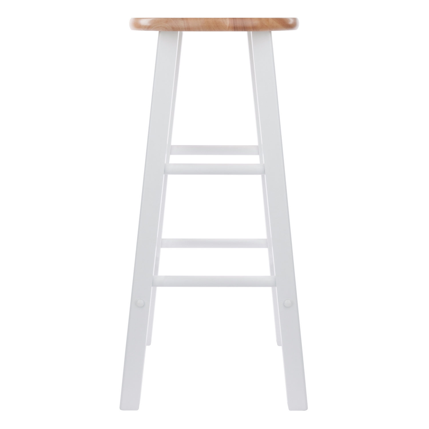 Ensemble de 2 tabourets de bar Element, naturel et blanc