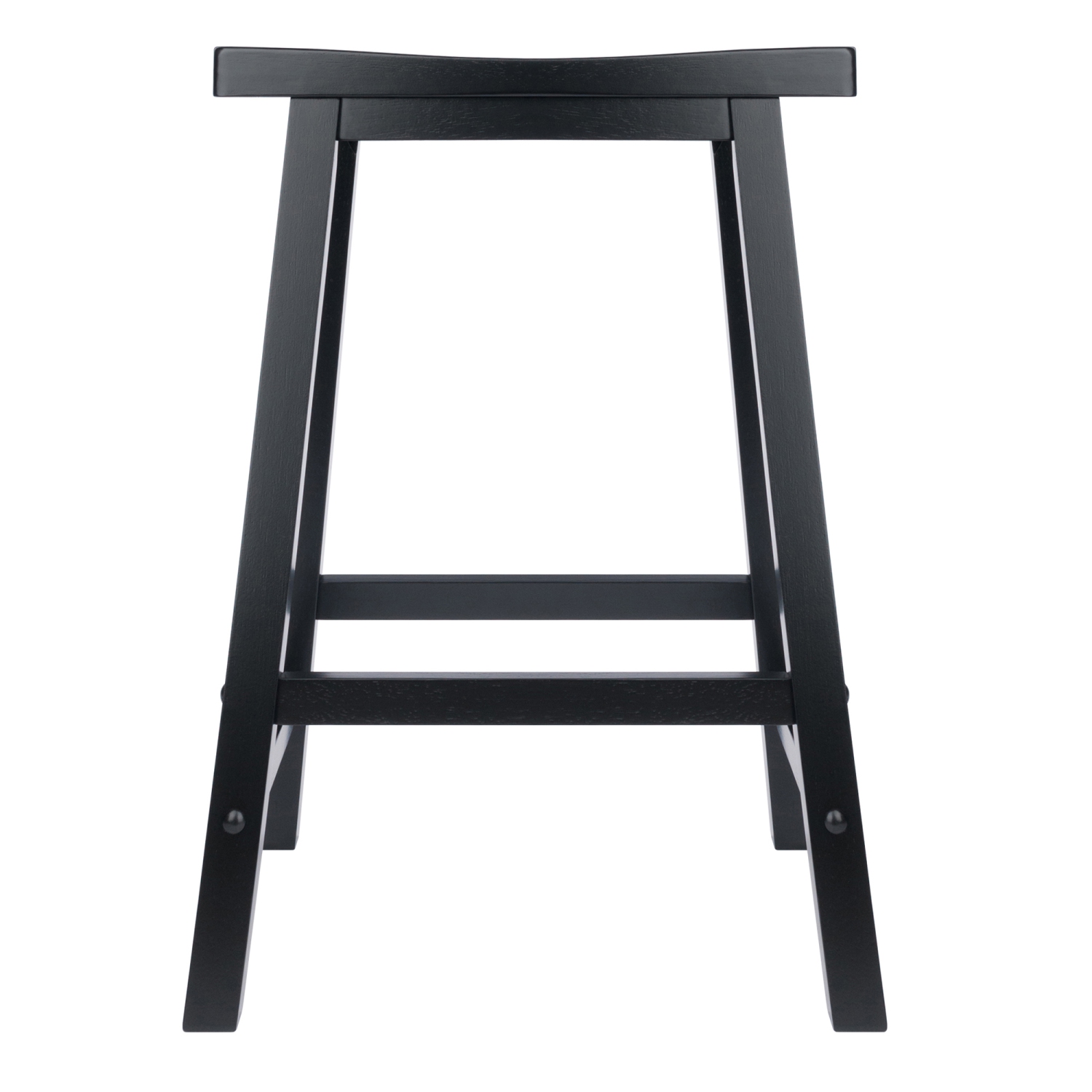 Tabouret de comptoir Satori, siège de style selle, noir