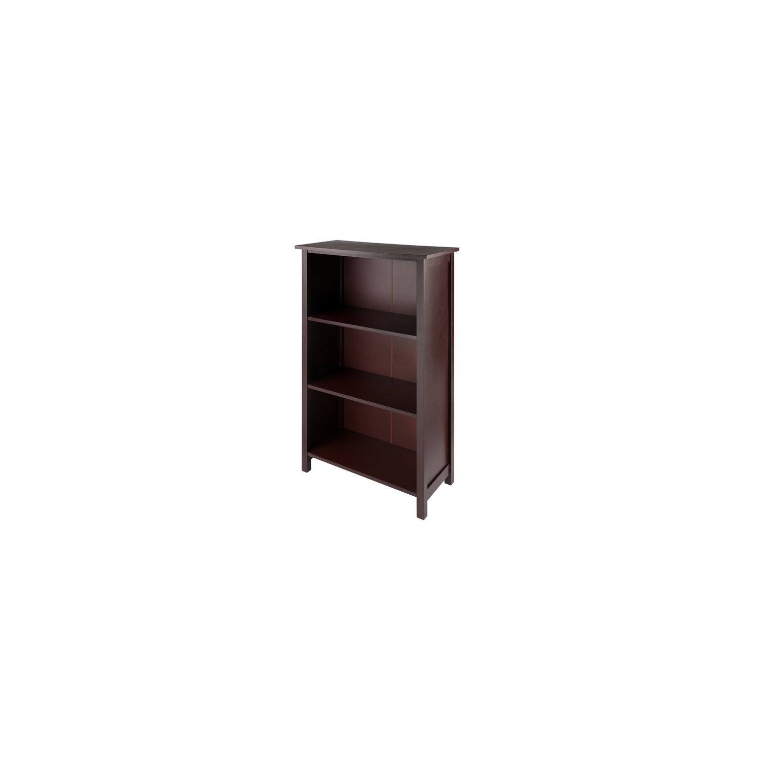 Milan 3-Section Shelf, Walnut