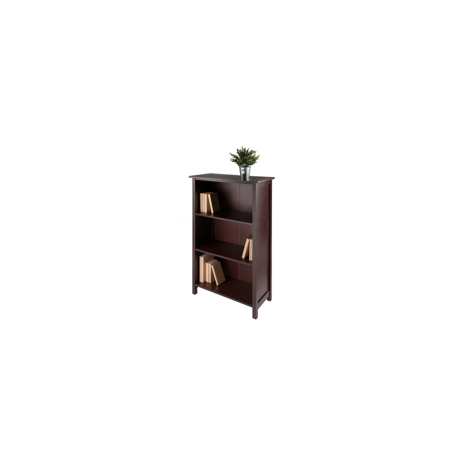 Milan 3-Section Shelf, Walnut