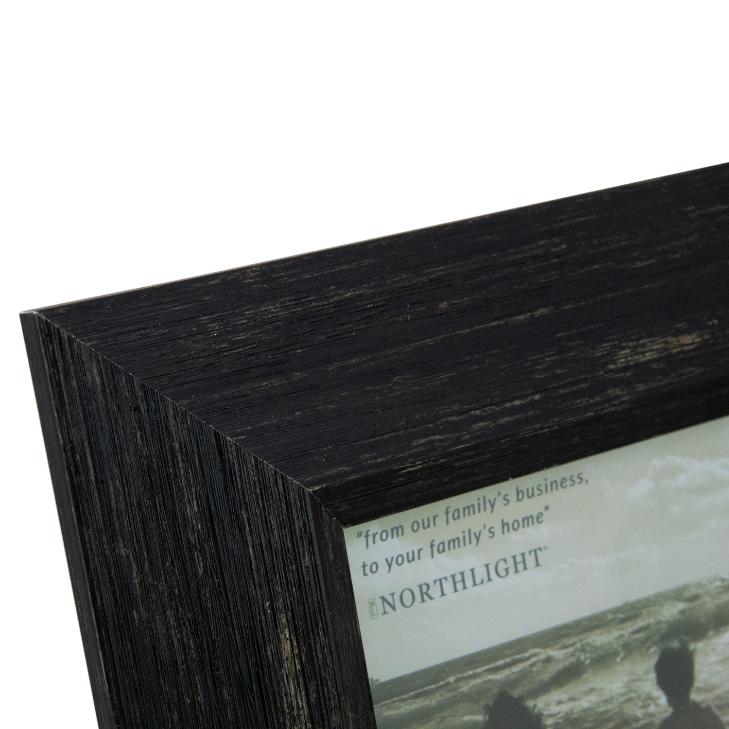 Cadre photo vieilli rustique avec dos chevalet - pour photos 5 x 7 po - 10 po - Noir