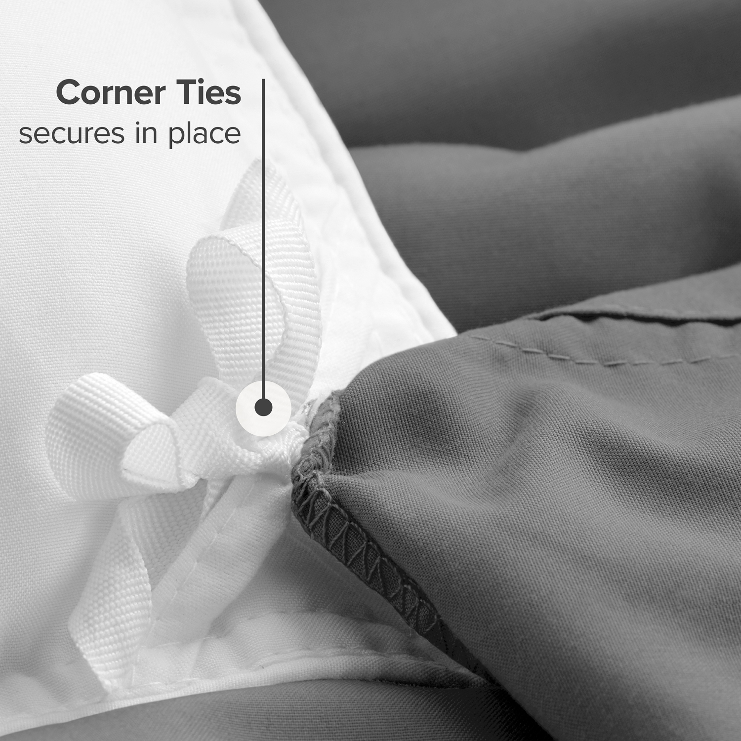 Bare Home Duvet Cover and Sham Set - Premium 1800 Ultra-Soft Brushed Microfiber - Hypoallergenic, Easy Care, Wrinkle Resistant - Grid - Grey/White,