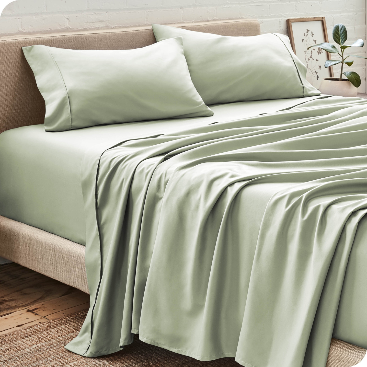 Bare Home Sheet Set - Premium 1800 Ultra-Soft Microfiber - Double Brushed - Hypoallergenic - Wrinkle Resistant