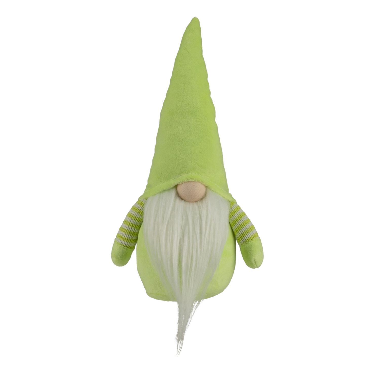 12" Lime Green and White Spring Gnome