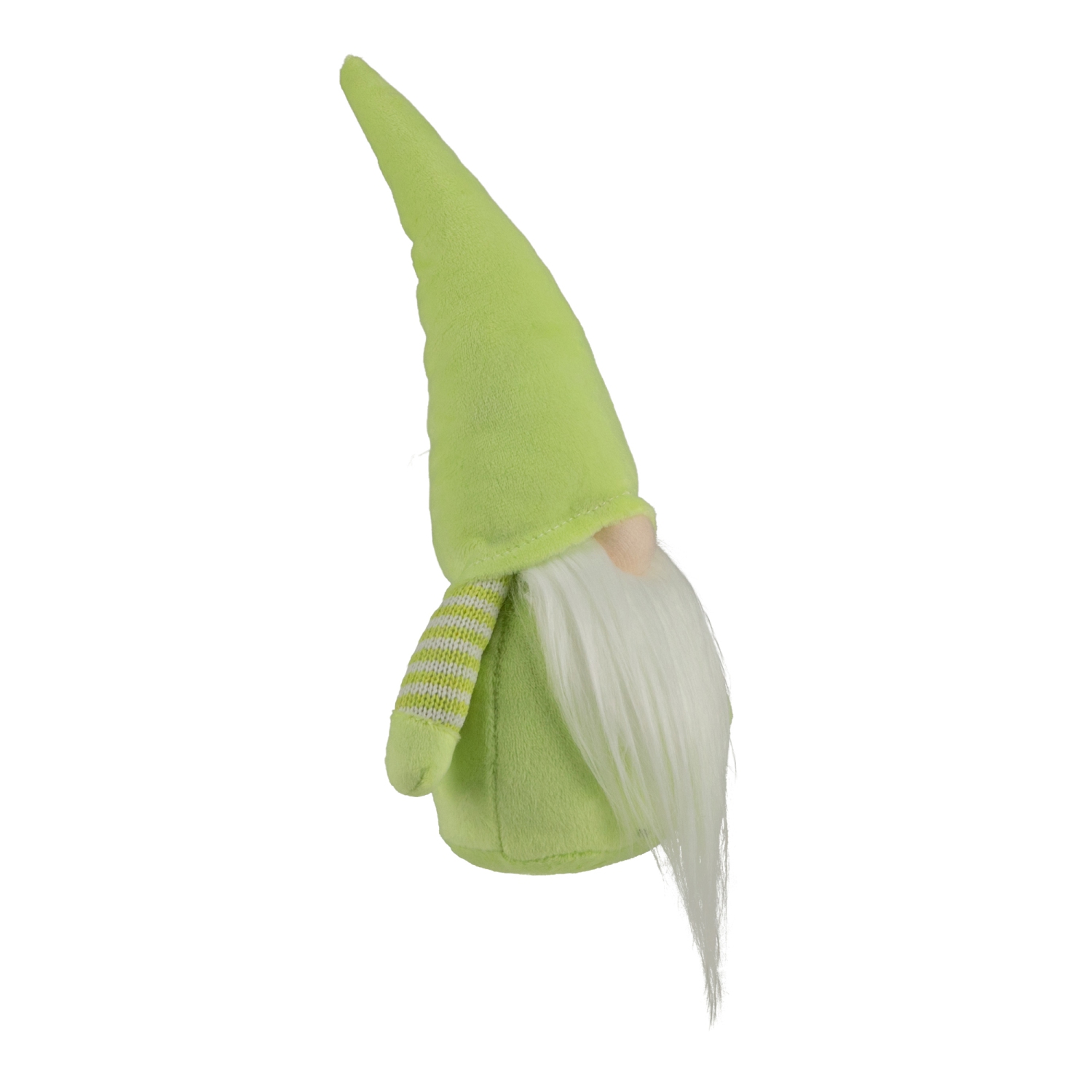 12" Lime Green and White Spring Gnome