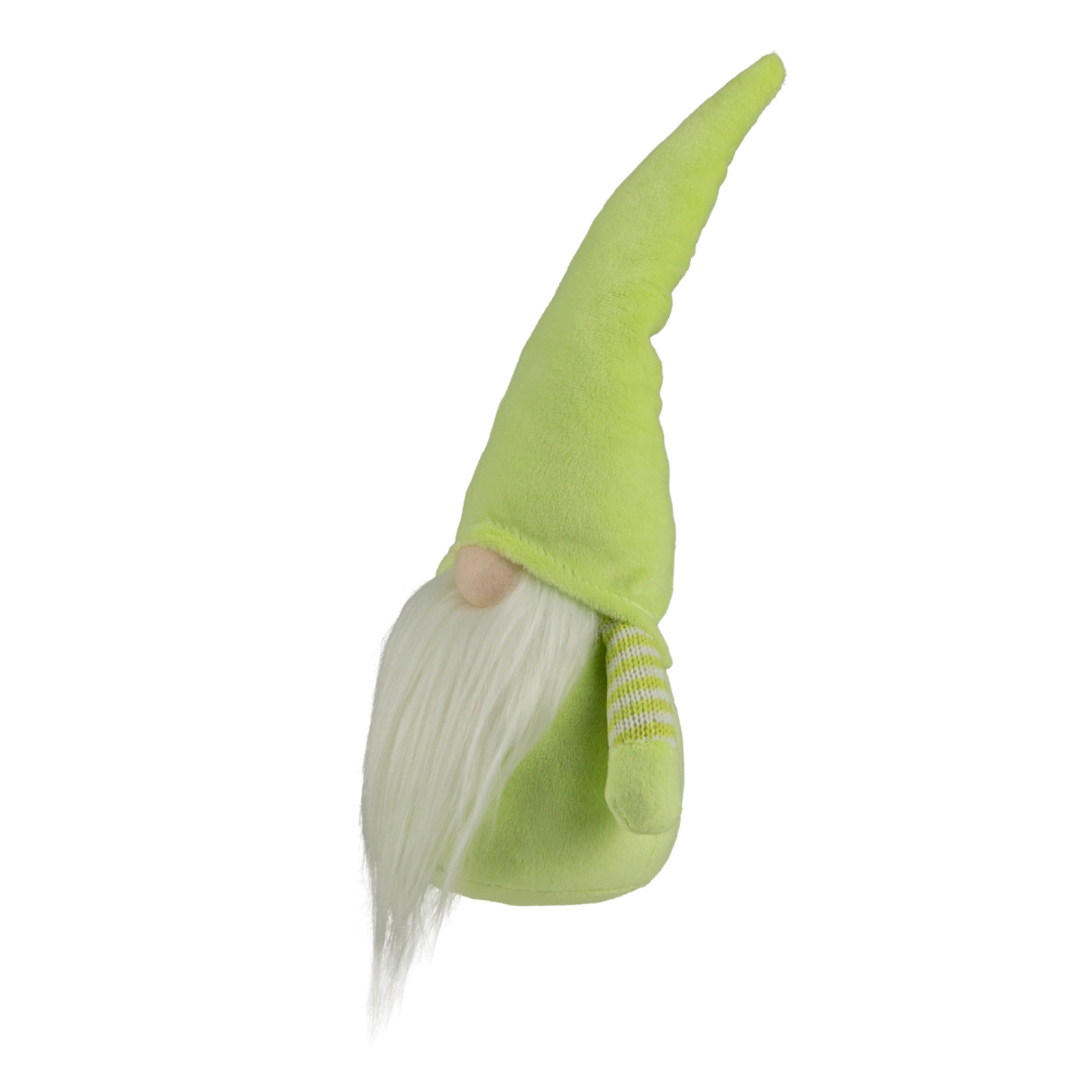 12" Lime Green and White Spring Gnome