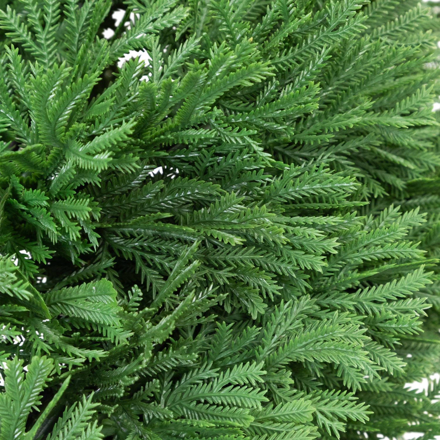 Real Touch™ Artificial Cedar Spiral Topiary Tree in Black Pot, Unlit - 5'