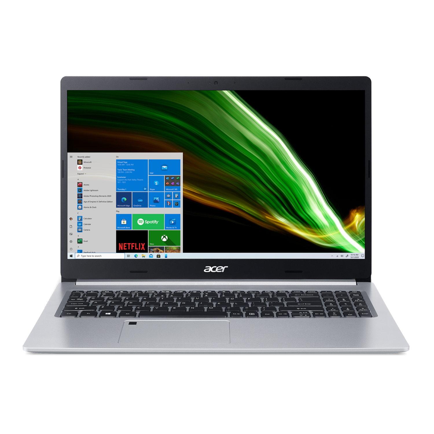 Acer Aspire 5 Laptop, 15.6” FHD (1920 x 1080), AMD Ryzen 7 5700U, 16GB RAM, 512GB SSD, AMD Radeon Graphics, Microsoft Windows 11 Home, Pure Silver, A515-45-R84P