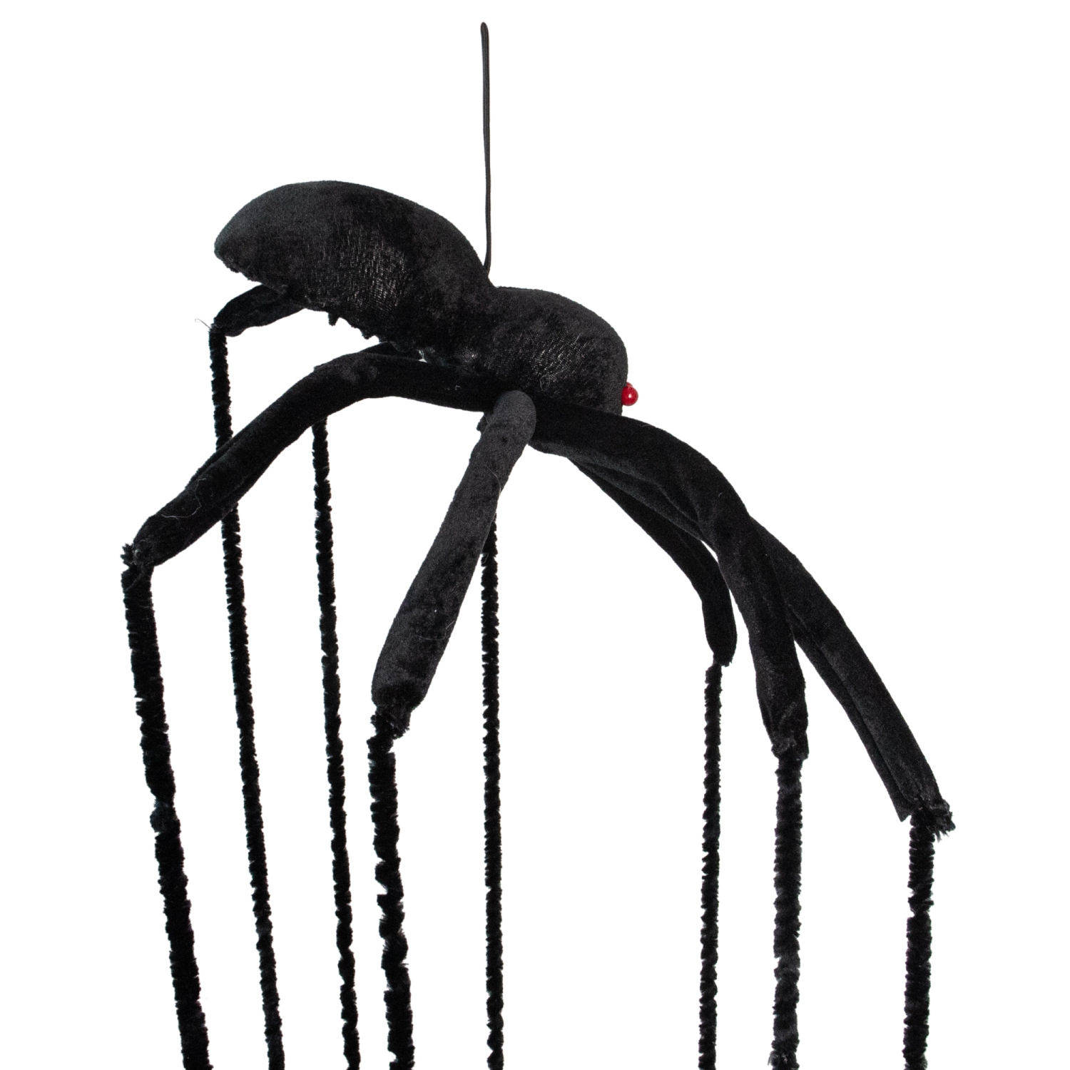 6' Black Long Legged Spider Halloween Decoration