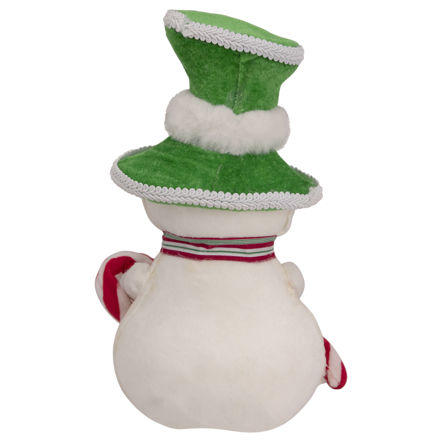 Bonhomme de neige de 10 po avec figurine de Noël canne de Noël