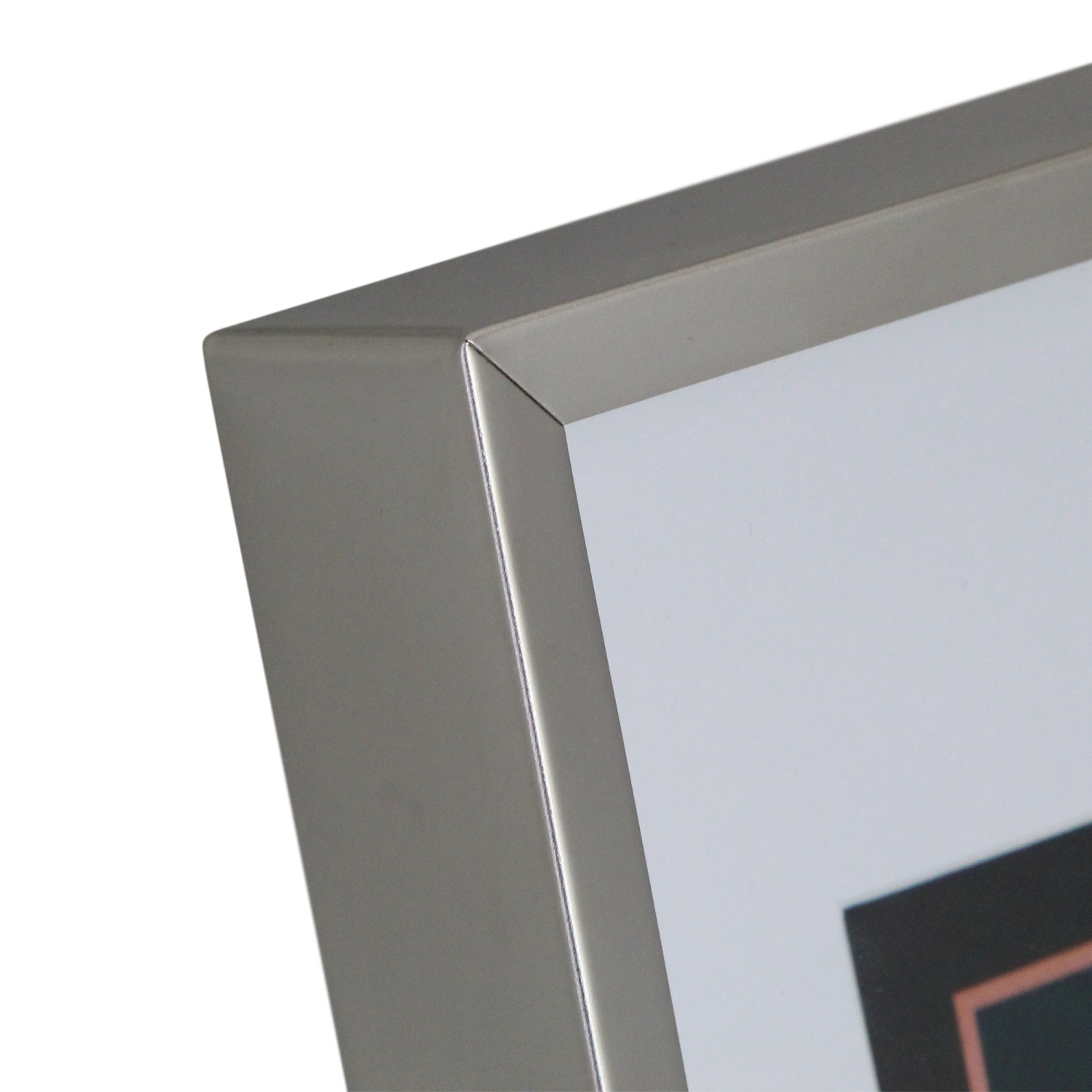 Cadre photo rectangulaire - pour une photo de 8 x 10 po - 14 po - Argenté