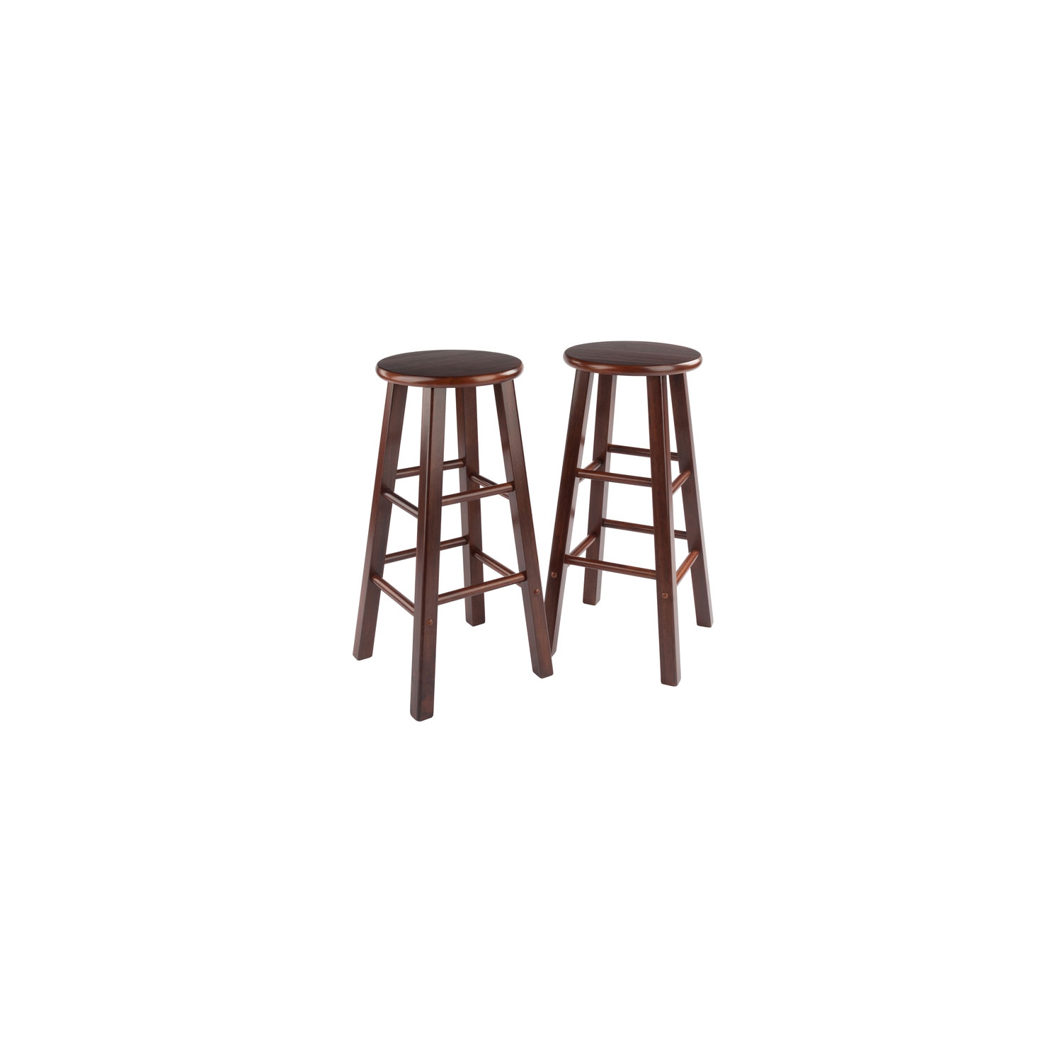 Parkland 3-Pc High Table with Bar Stools, Walnut
