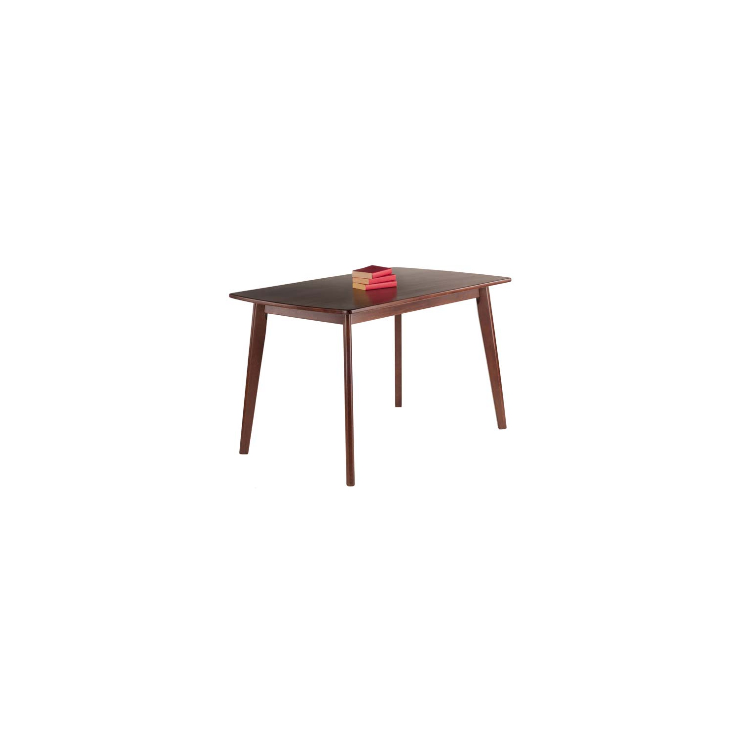 Shaye 3-Pc Set Dining Table with Slat-back Chairs, Walnut