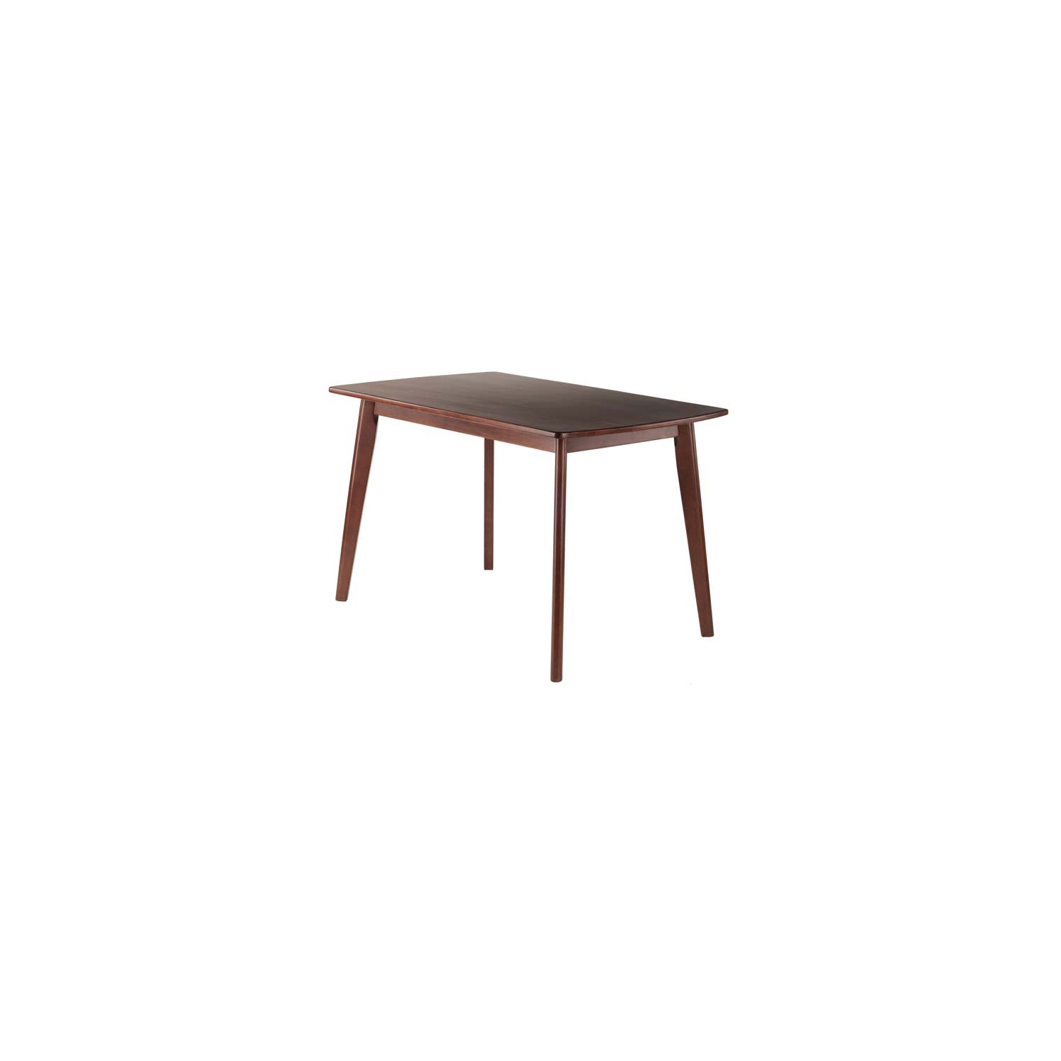 Shaye 3-Pc Set Dining Table with Slat-back Chairs, Walnut