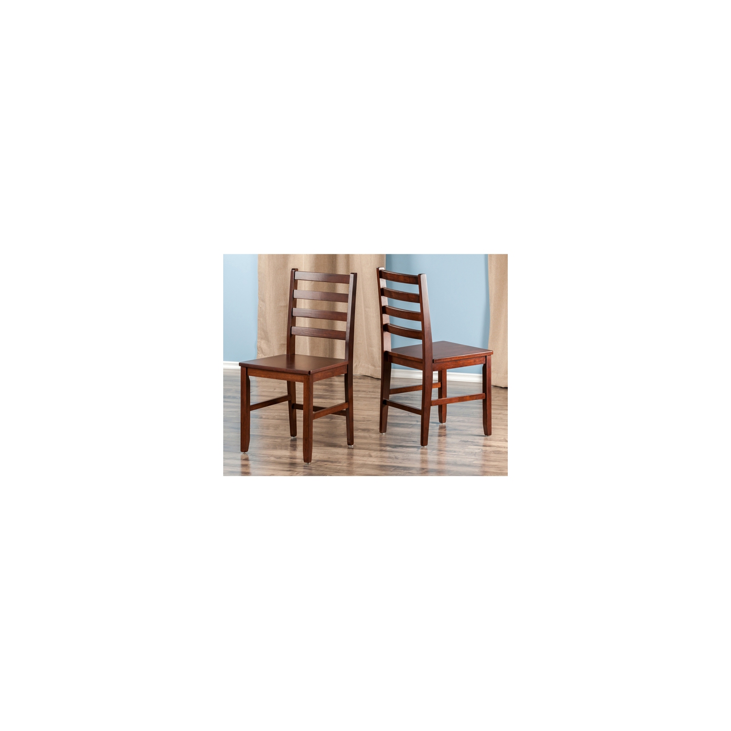 Kingsgate 5-Pc Dining Table with Ladder-back Chairs, Walnut