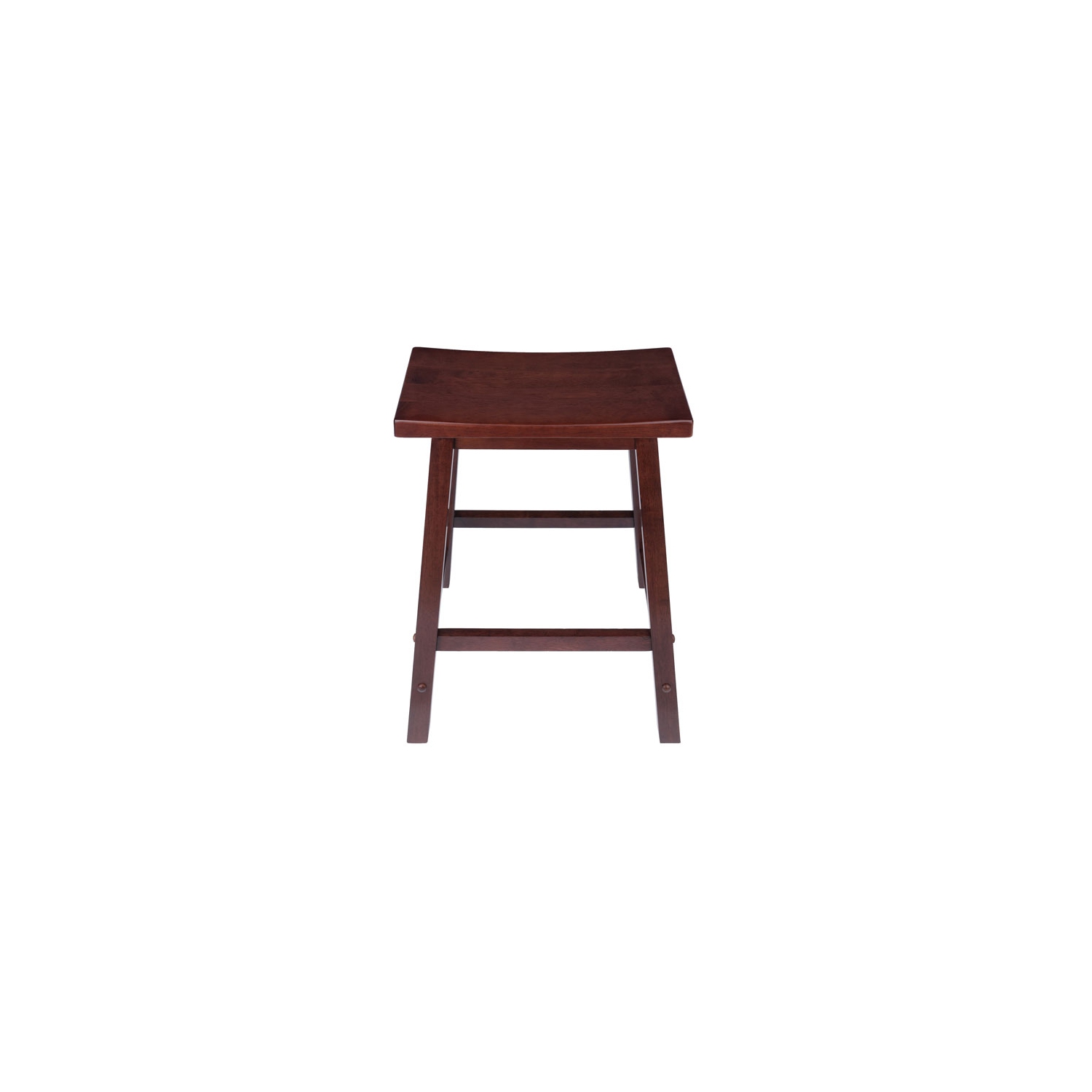 Sally 3-Pc Breakfast Table with Saddle Seat Counter Stools, Walnut