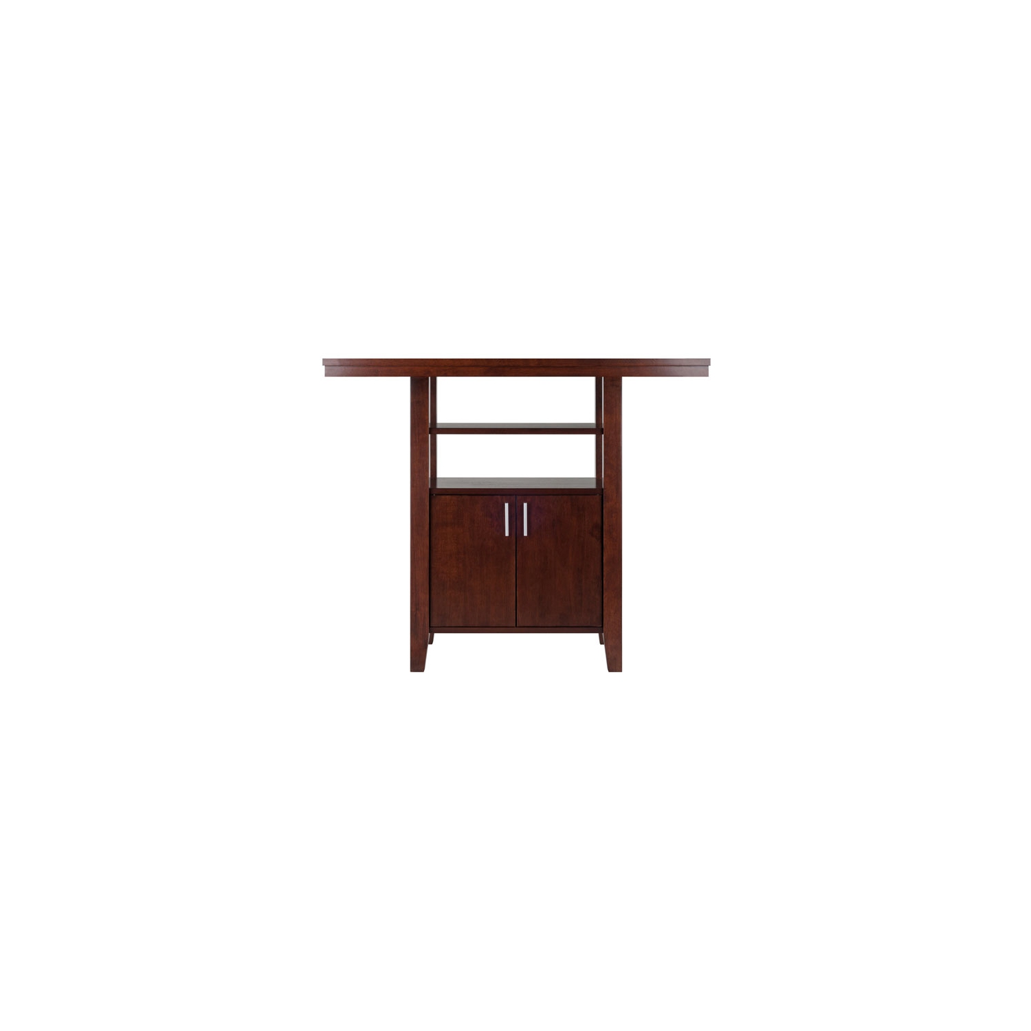 Albany 3-Pc High Table Ladder-back Counter Stools, Walnut