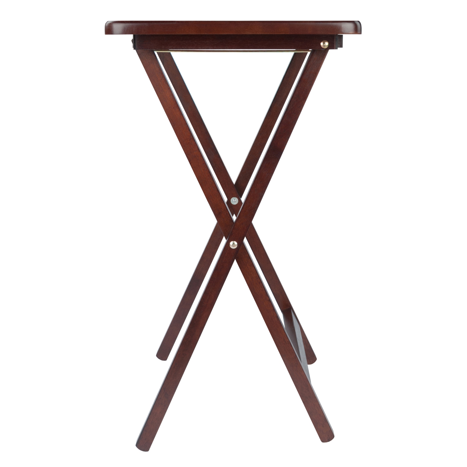 Alex 4-Pc Snack Table Set, Walnut